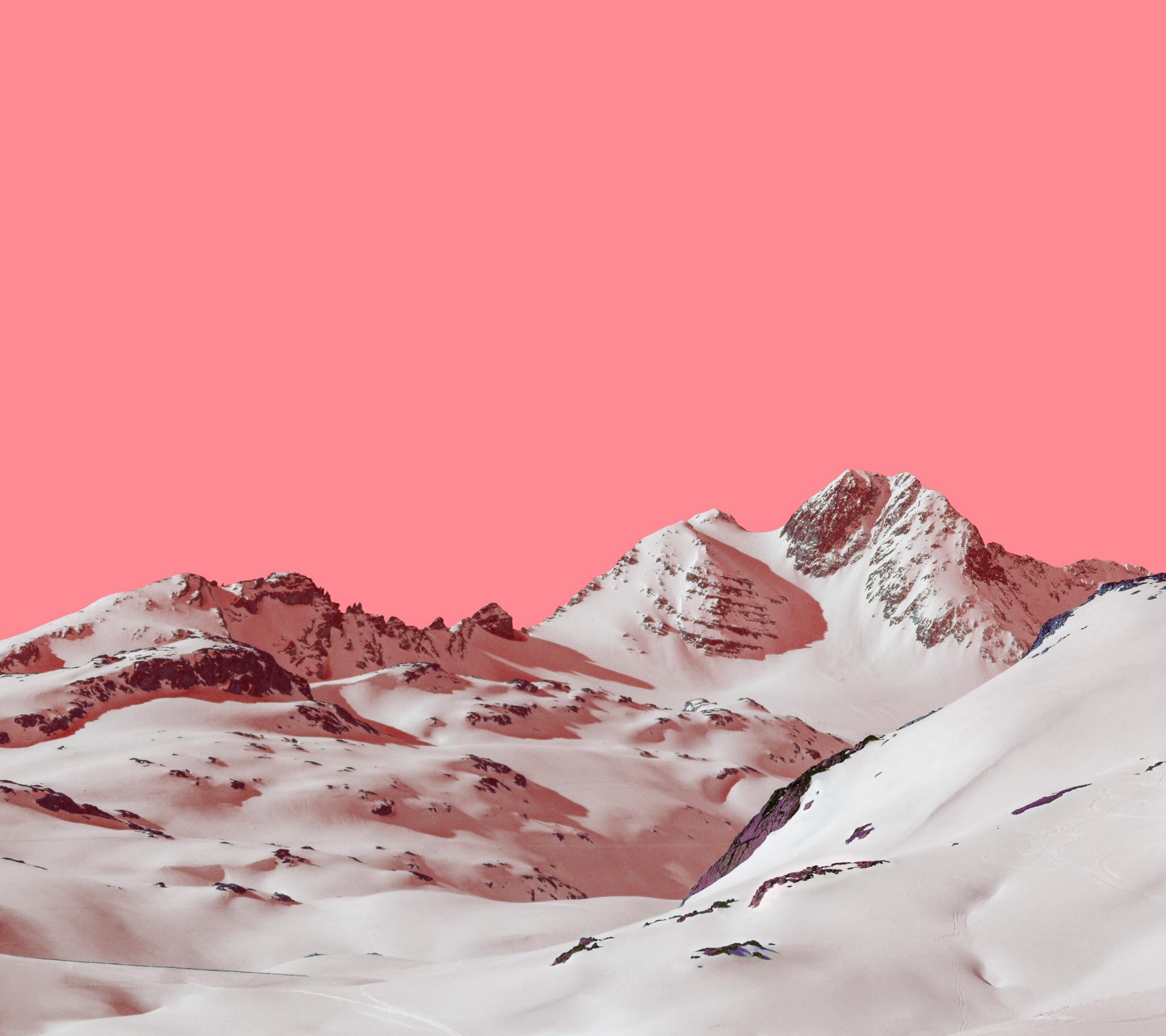 vivo手机精美壁纸 – 雪山红色2160 × 1920