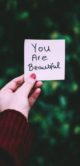 you are beautiful 文字壁纸