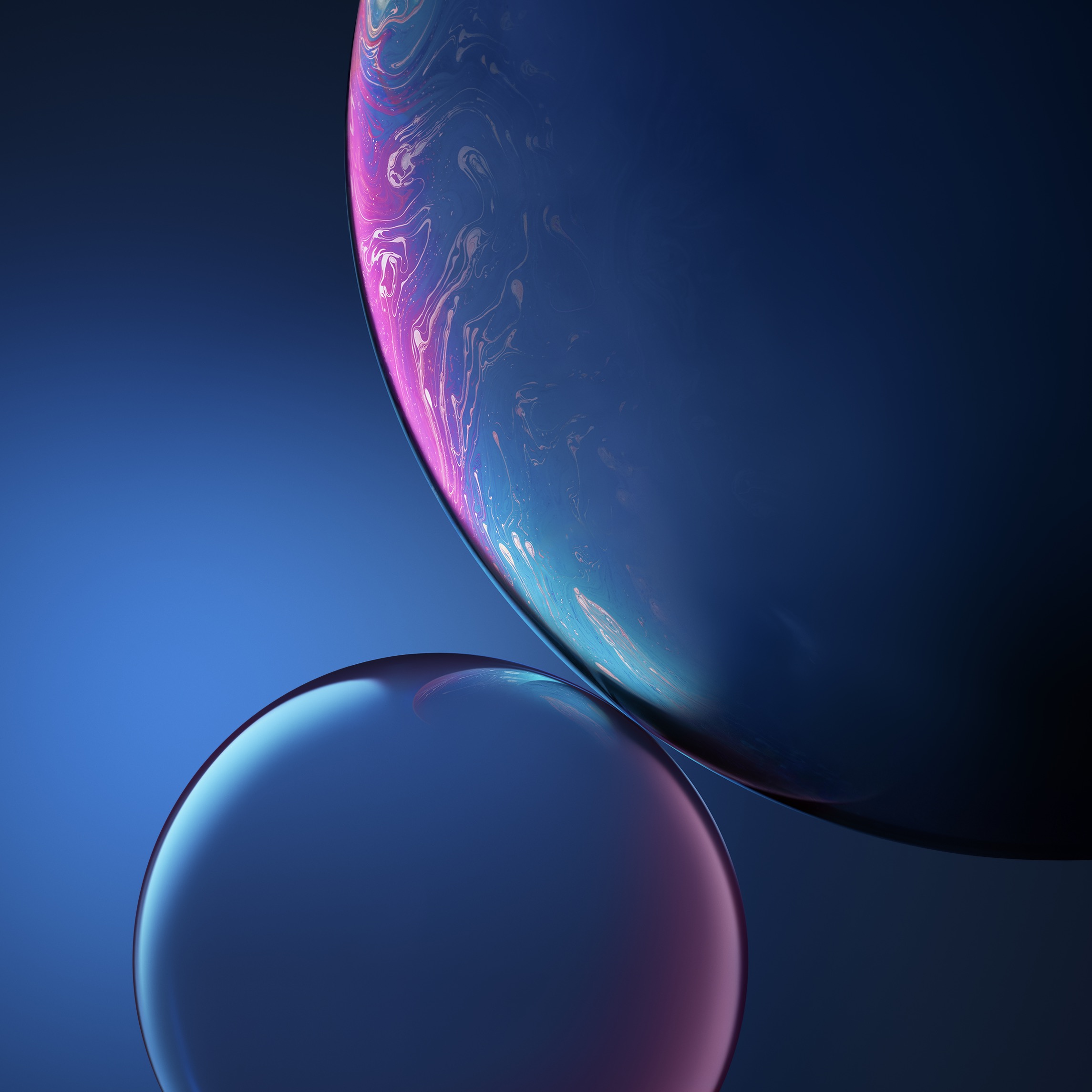 iphoneXR手机壁纸-蓝色星球