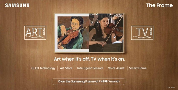 三星“The Frame”和“智能7合1”电视在印度推出
