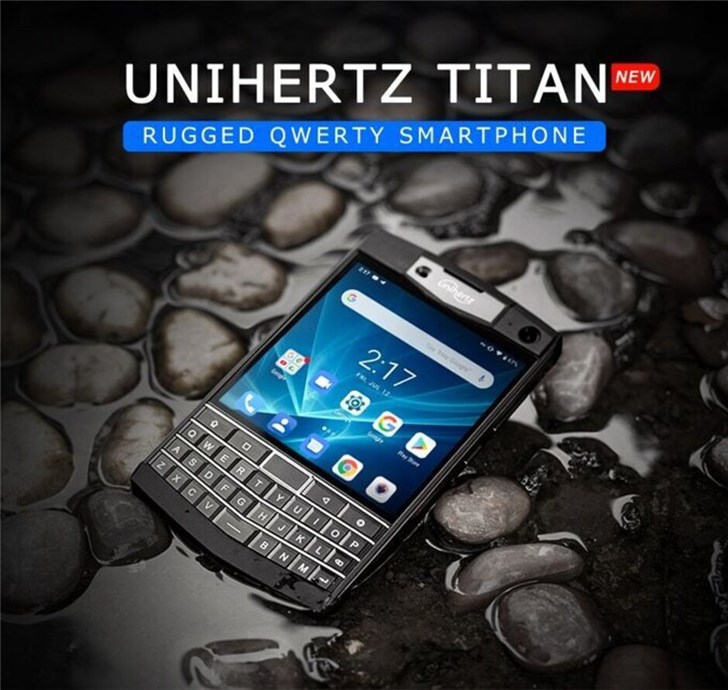 Unihertz Titan全键盘手机众筹金额突破68万美元，12月发货