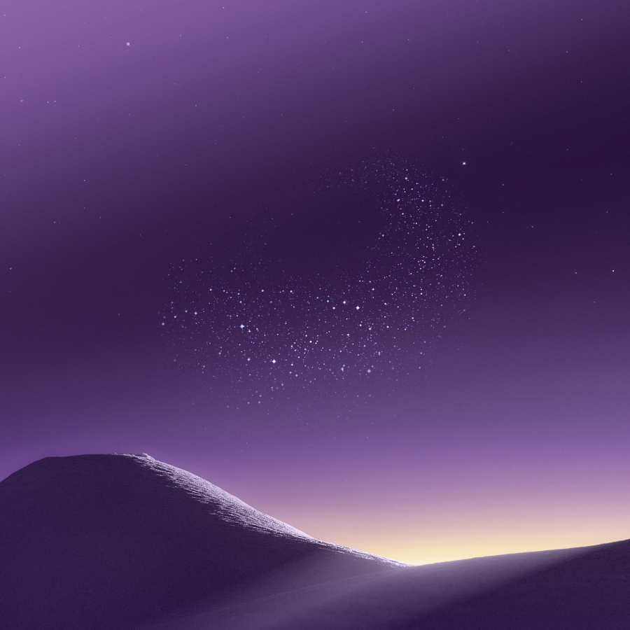 三星galaxy s8系统自带壁纸/紫色沙漠