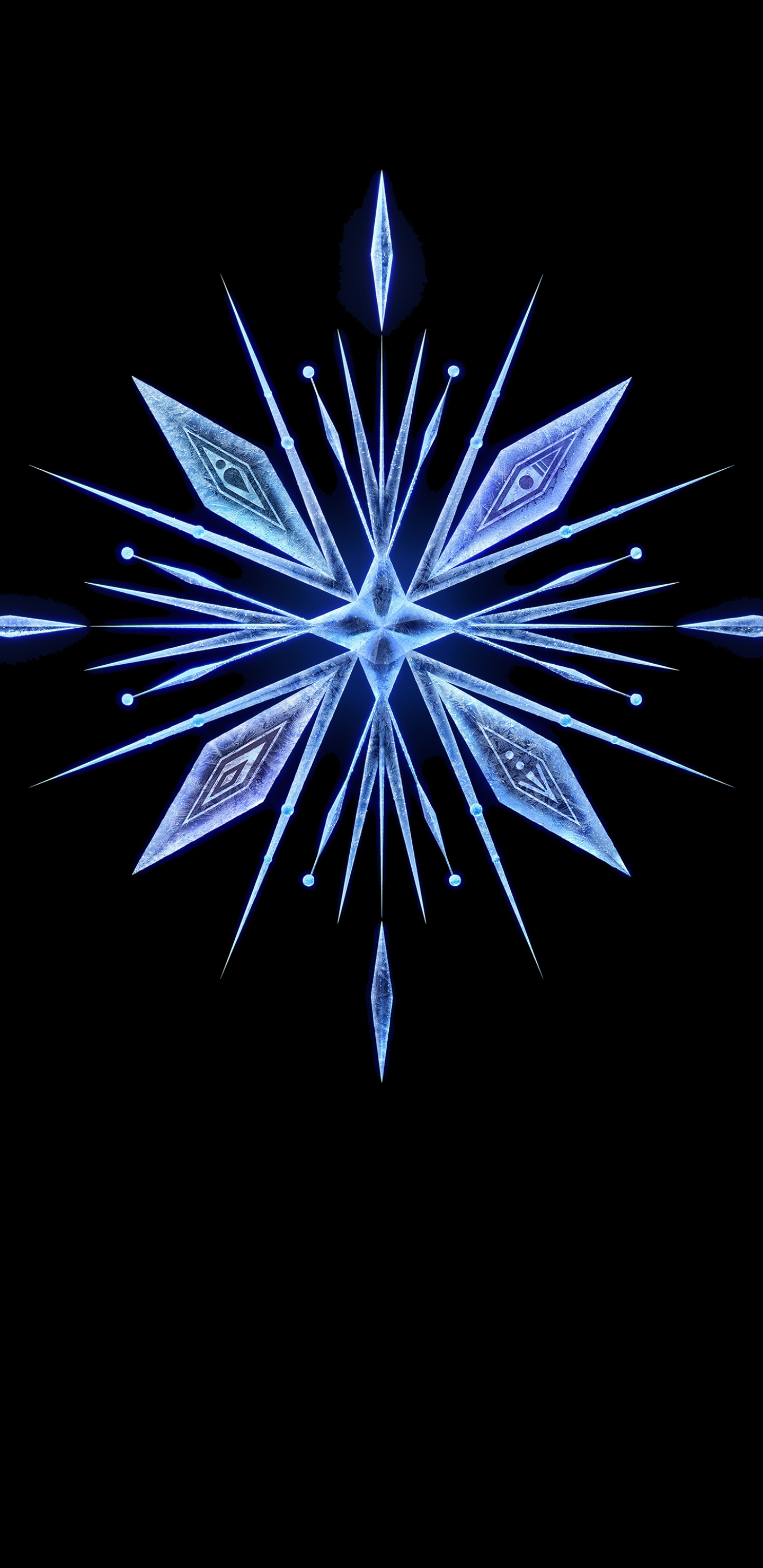 Frozen 2黑色省电壁纸