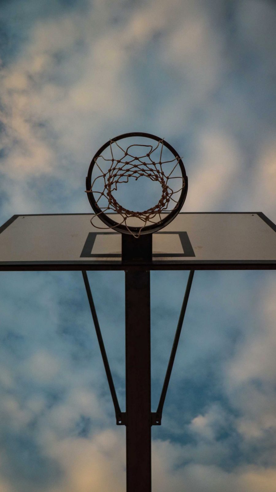 创意的篮球场球框摄影高清手机壁纸