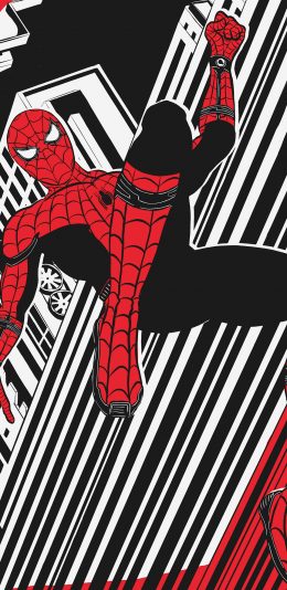 漫威英雄“蜘蛛侠”线条手绘壁纸图片