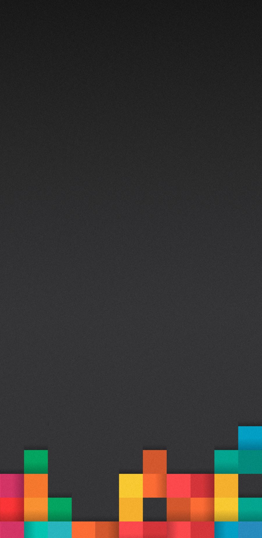 黑色简约方块壁纸（2960×1440）