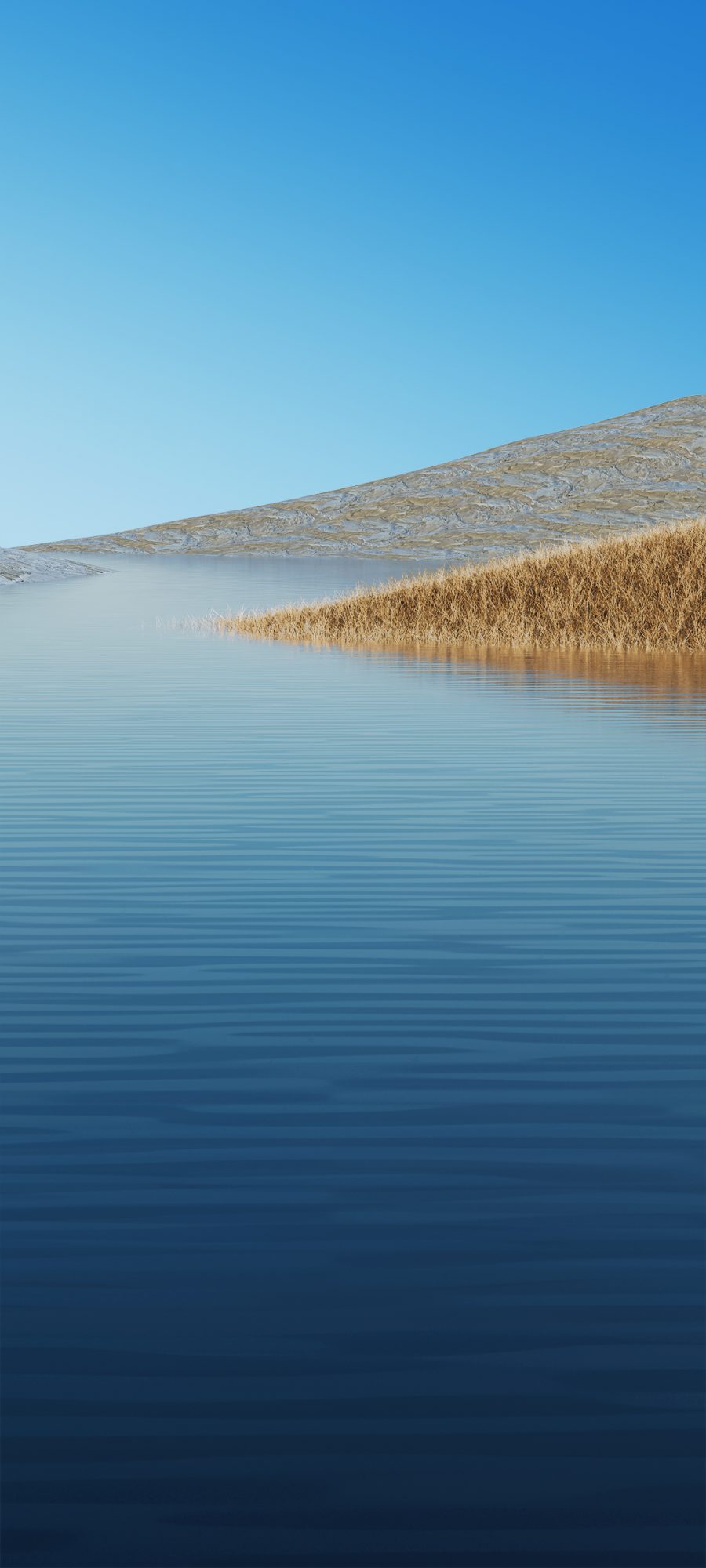 蓝天 湖水 风景手机壁纸