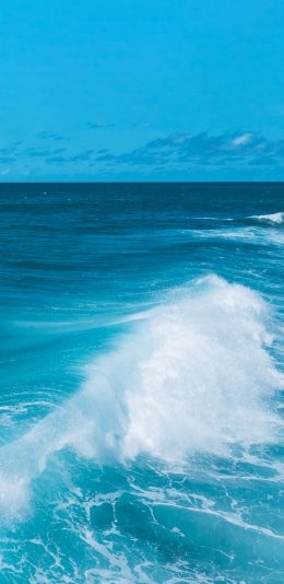 蓝色大海海浪风景手机壁纸