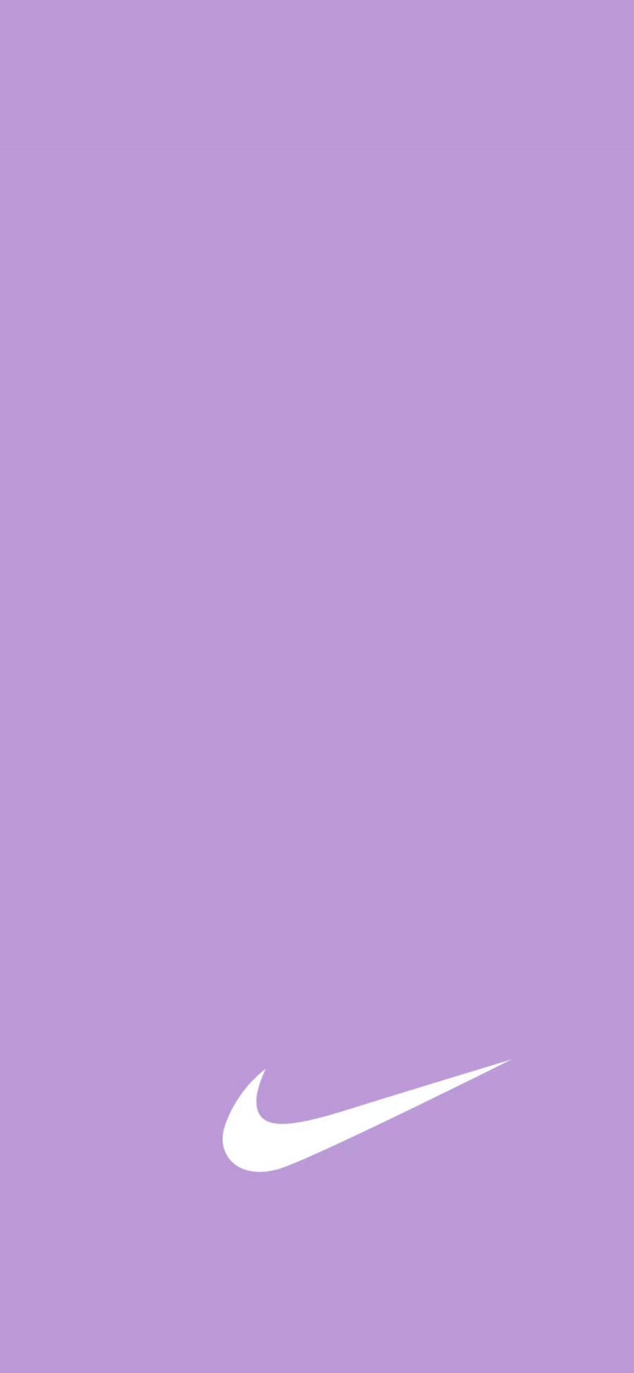 2436 1125 纯色紫色背景nike Logo 苹果手机动漫壁纸图片 全面屏手机壁纸