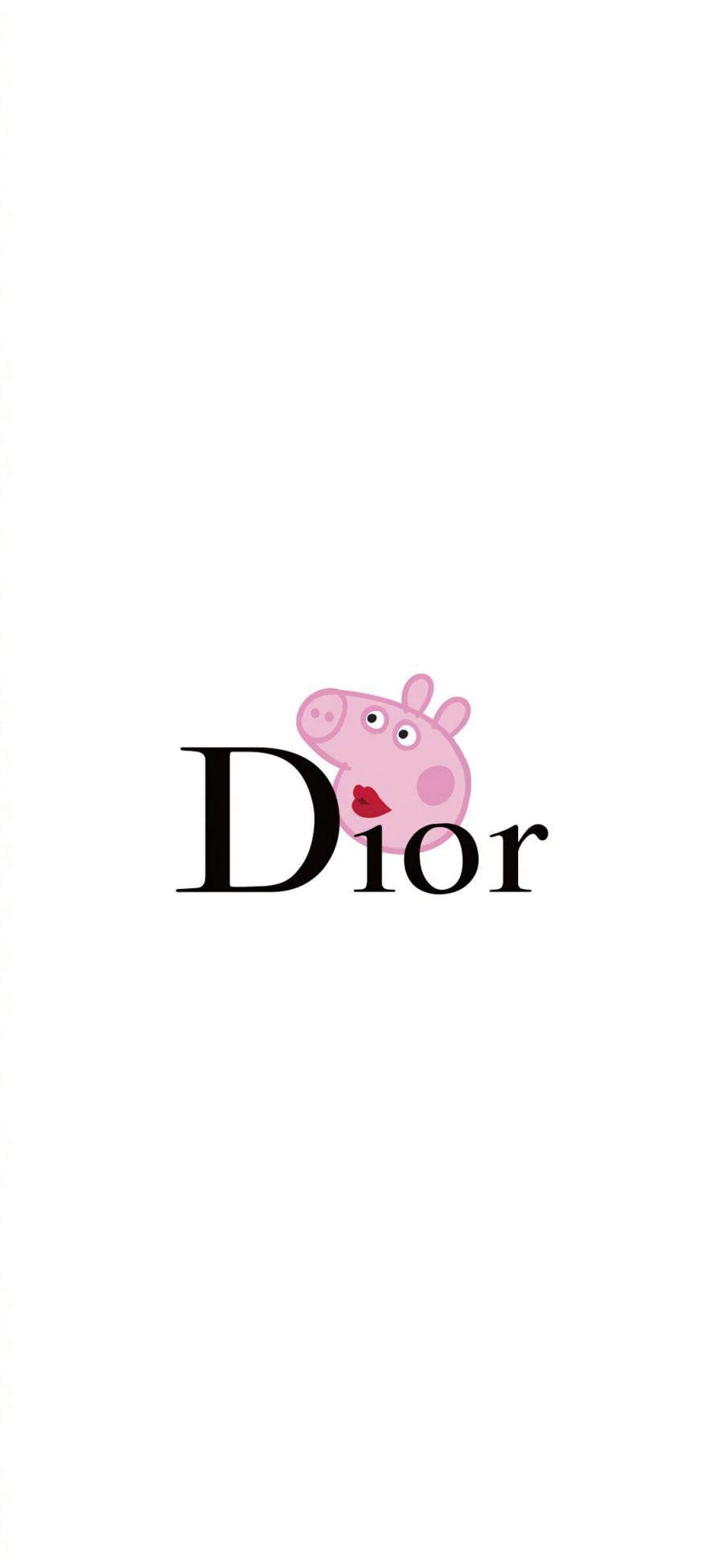 [2436×1125]Dior 品牌 小猪佩奇 双标 苹果手机动漫壁纸图片