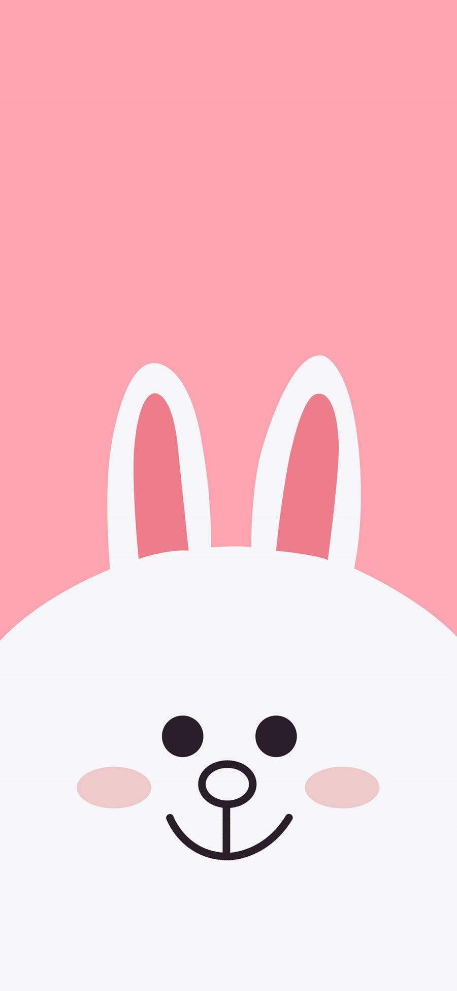 [2436×1125]line 可妮兔 粉色 卡通 动漫 苹果手机动漫壁纸图片