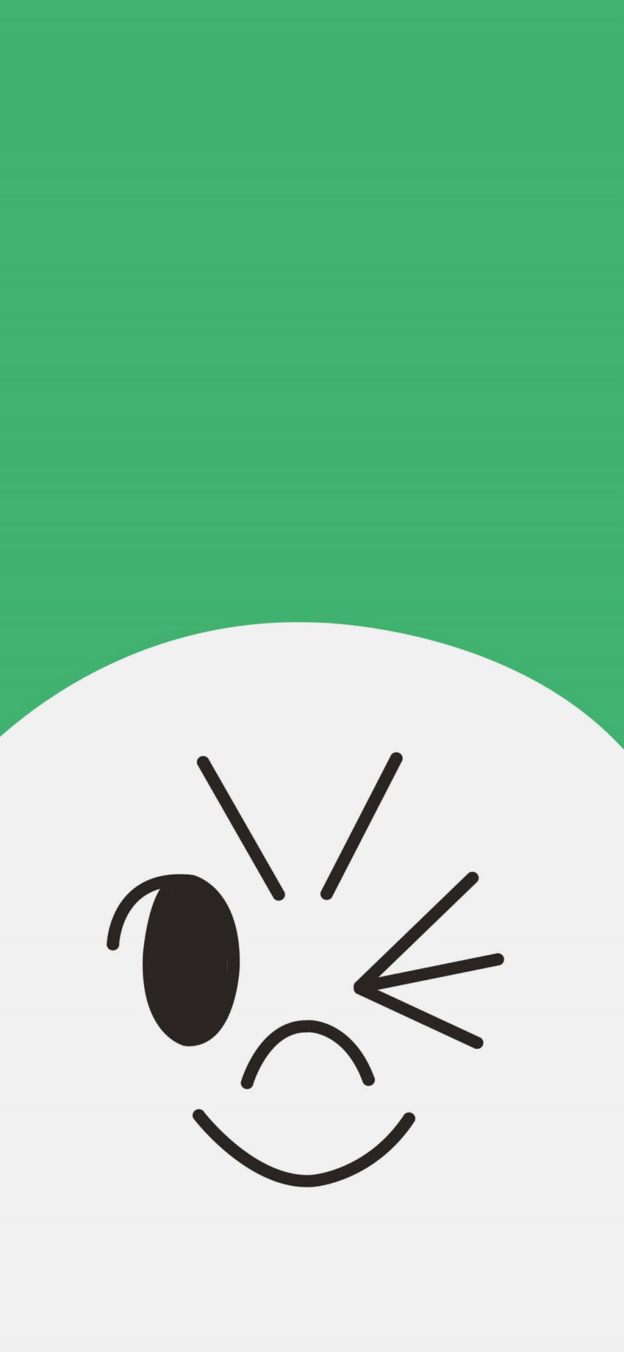 [2436×1125]line 穆恩 白色 绿色 卡通 大头 苹果手机动漫壁纸图片