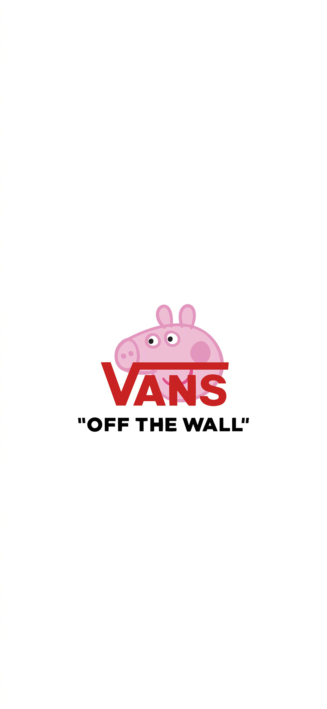 [2436×1125]万斯 vans 小猪佩奇 双标 苹果手机动漫壁纸图片