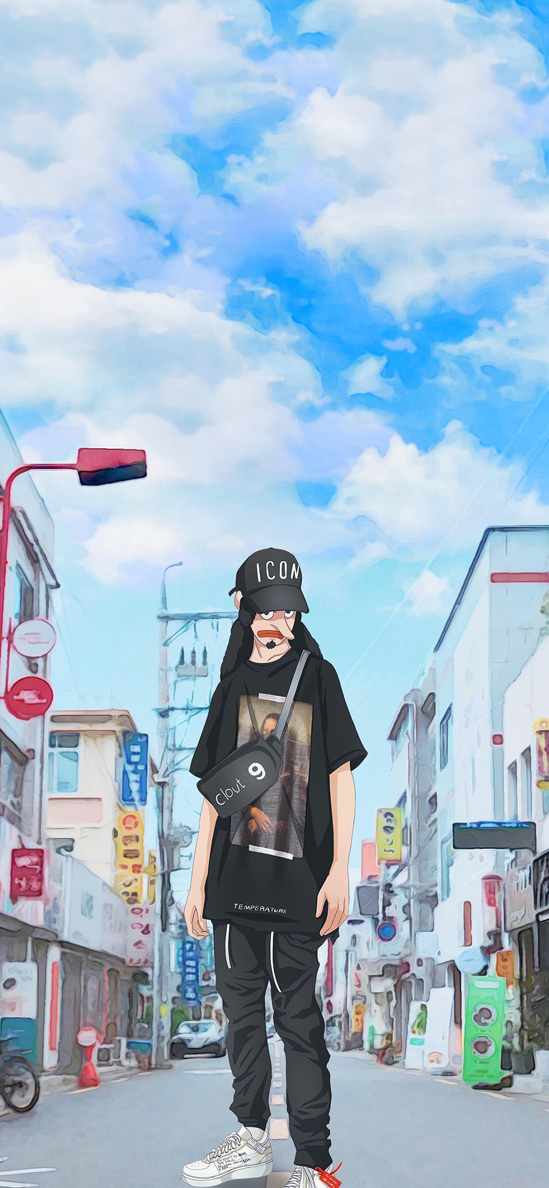 [2436×1125]乌索普 海贼王 漫画 日本 苹果手机动漫壁纸图片