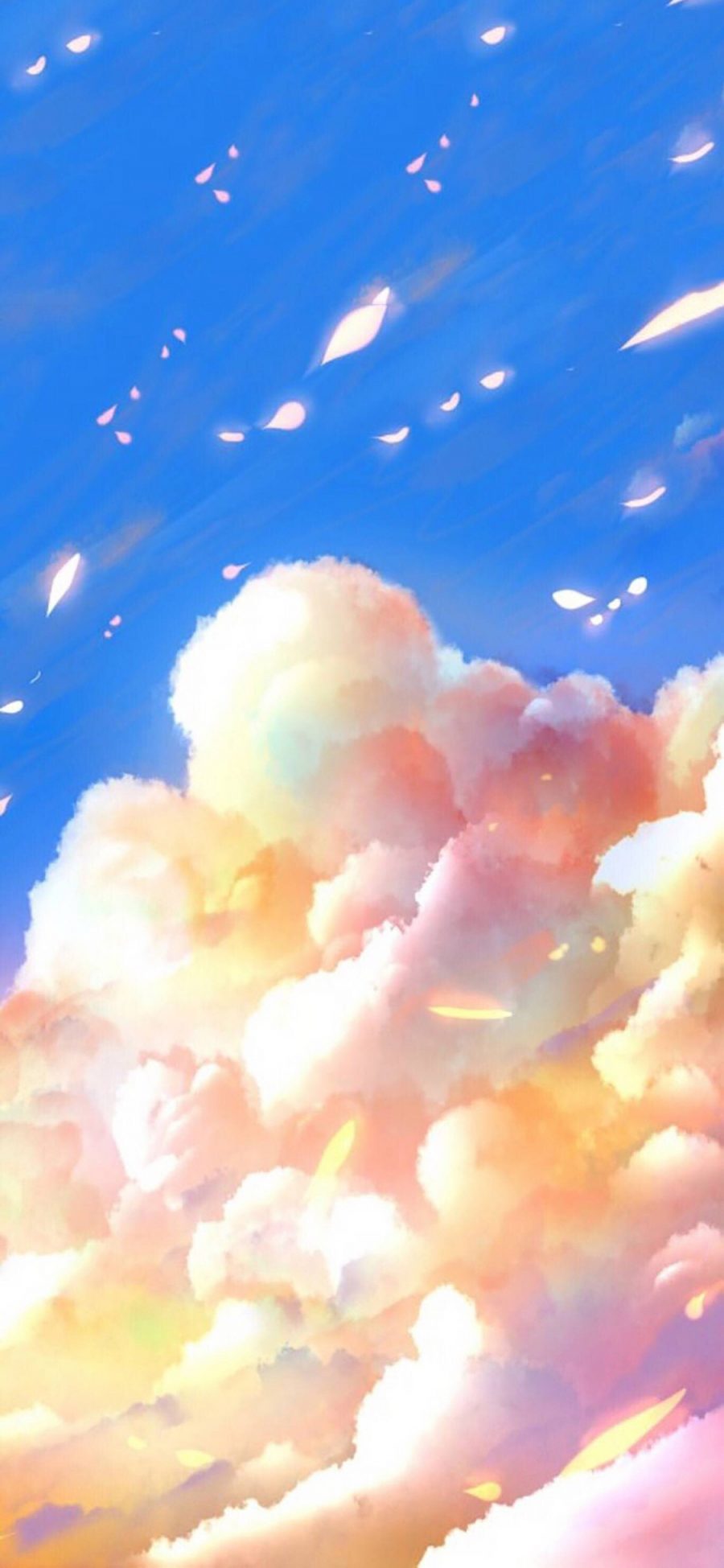 [2436×1125]动漫 场景 天空 梦幻 苹果手机动漫壁纸图片