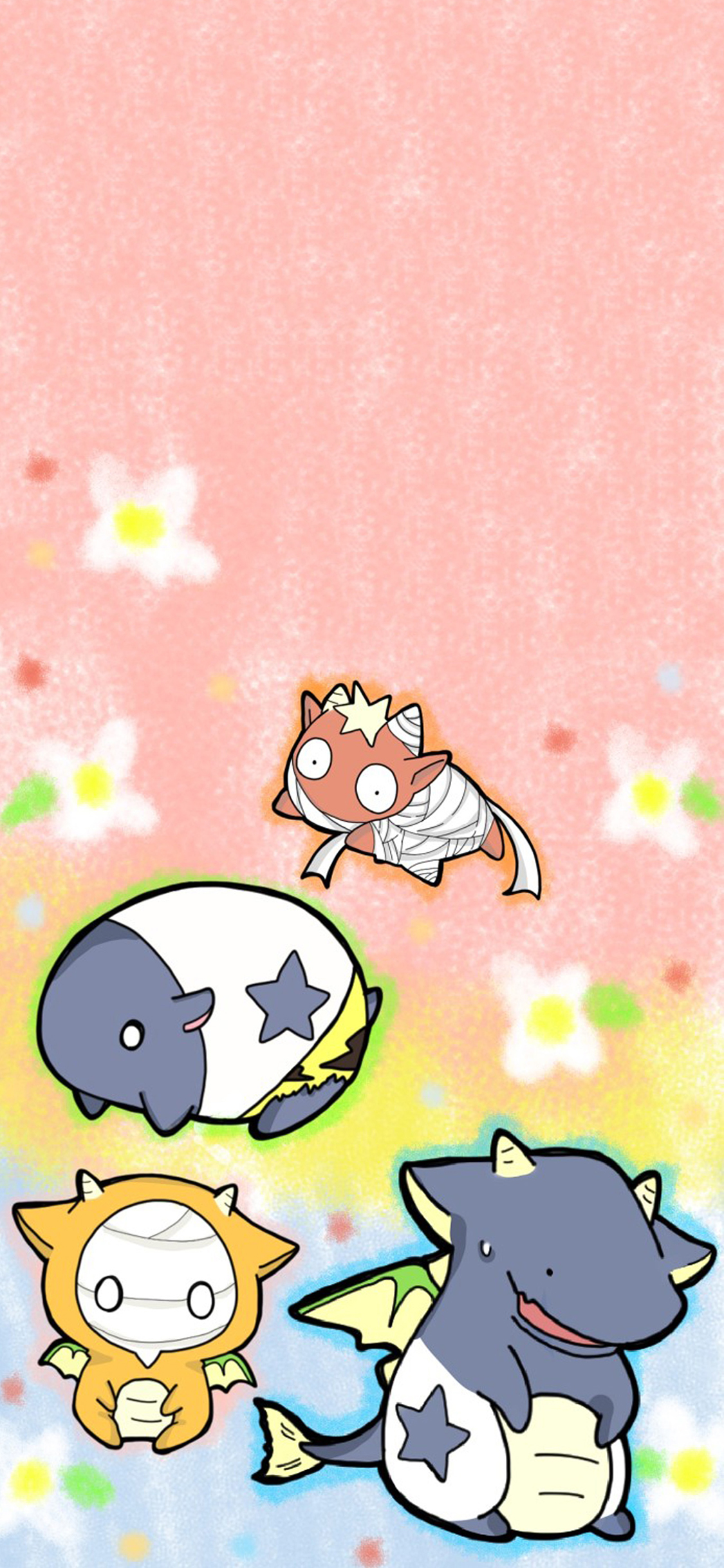 [2436×1125]动漫 小木乃伊到我家 萌物 苹果手机动漫壁纸图片