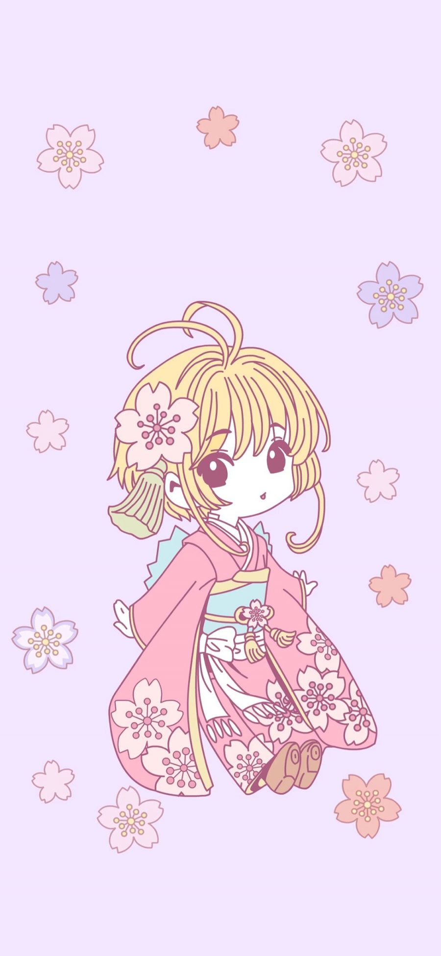 [2436×1125]动漫少女 日式 萝莉 粉色 苹果手机动漫壁纸图片