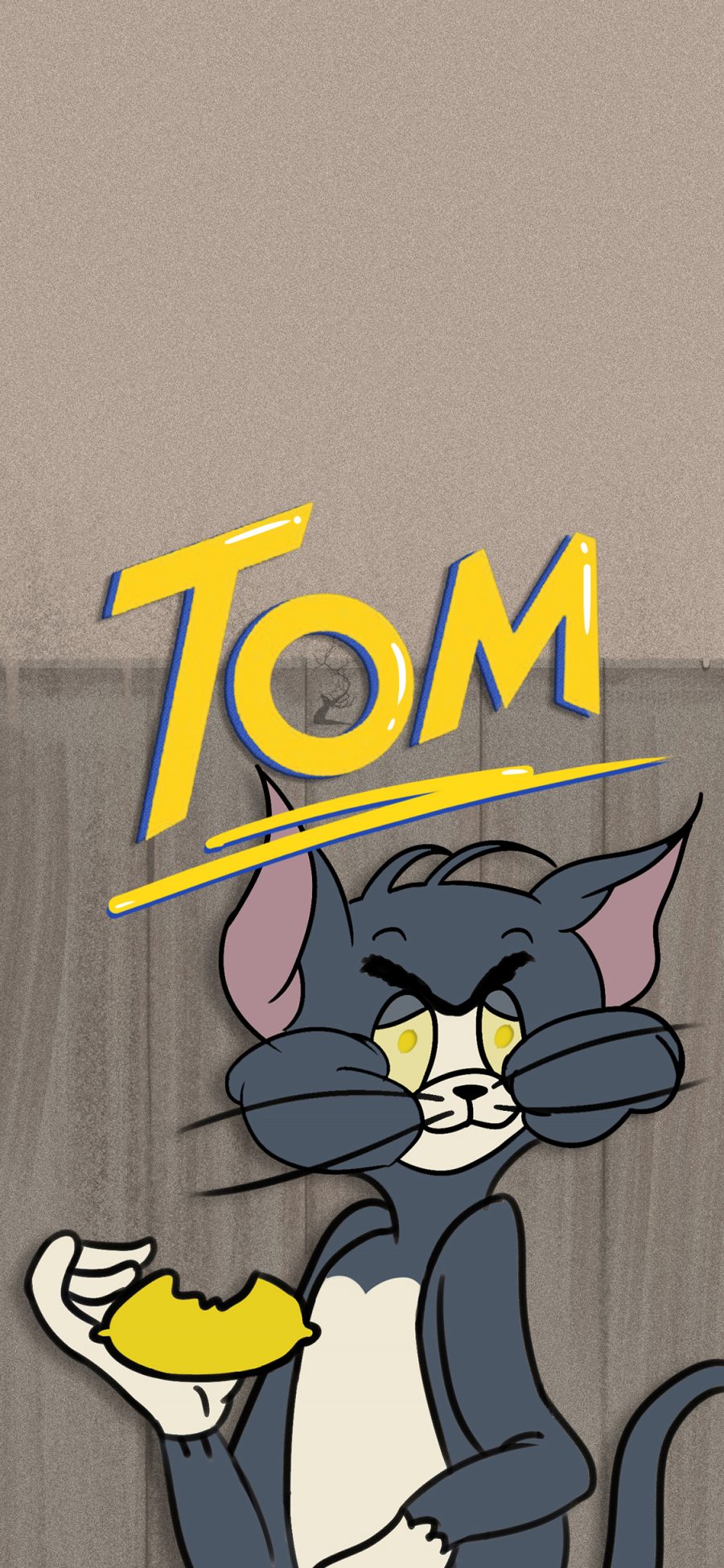 [2436×1125]动画 猫和老鼠 Tom 汤姆猫 苹果手机动漫壁纸图片