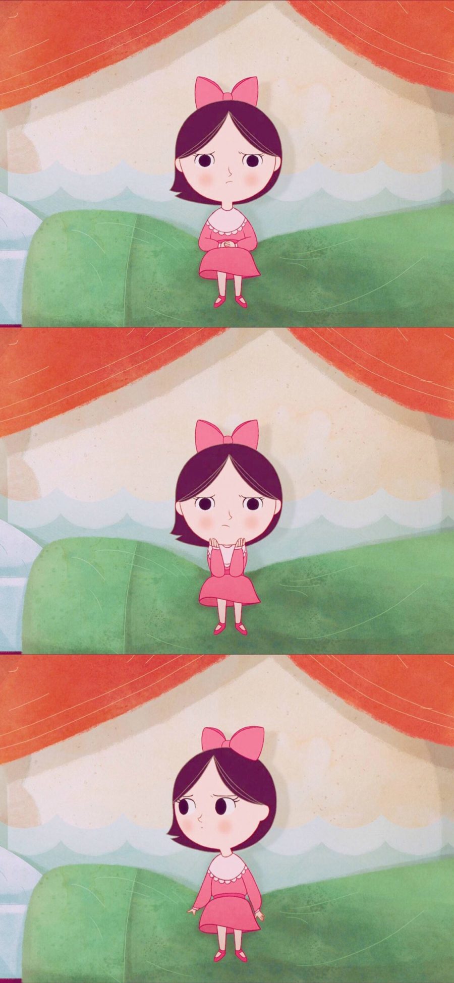 [2436×1125]动画片 海洋之歌 儿童 小女孩 苹果手机动漫壁纸图片