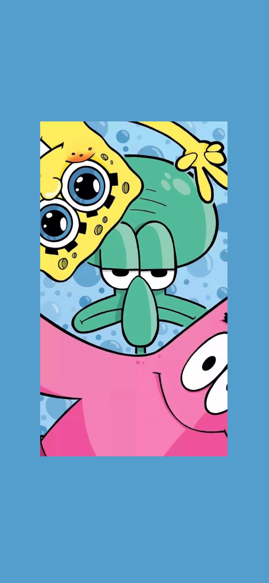 [2436×1125]动画片 海绵宝宝 派大星 章鱼哥 苹果手机动漫壁纸图片
