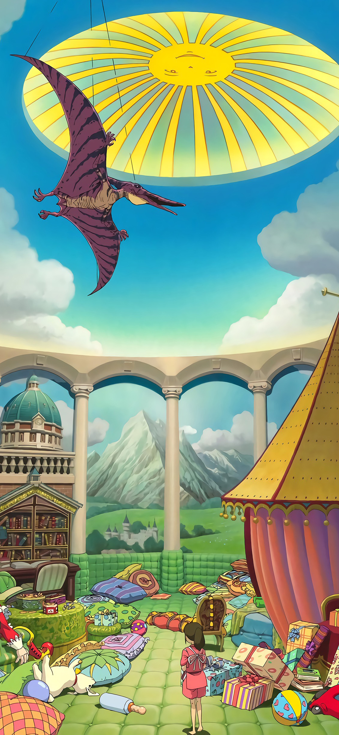 [2436×1125]千与千寻 漫画 宫崎骏 日本 剧照 苹果手机动漫壁纸图片