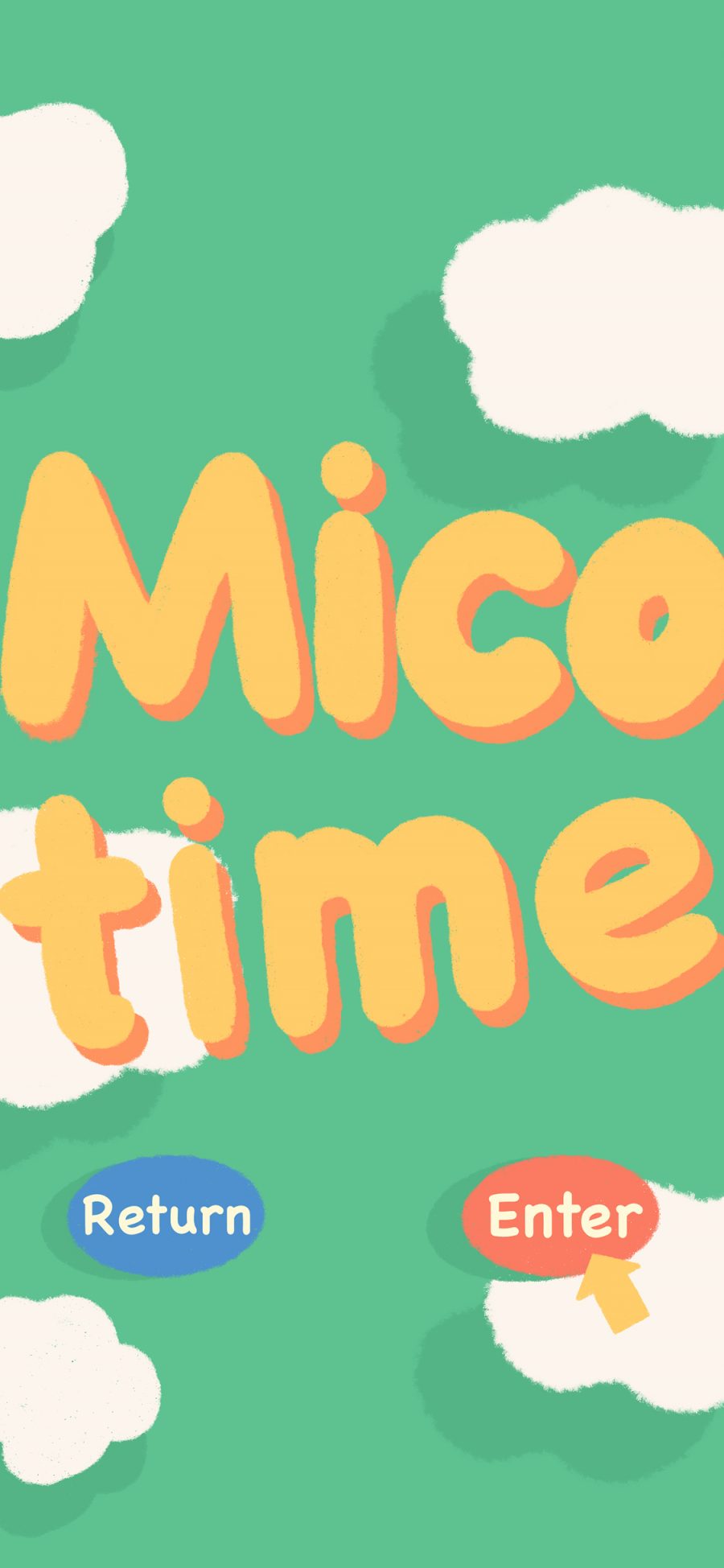 [2436×1125]卡通 Mico time 苹果手机动漫壁纸图片