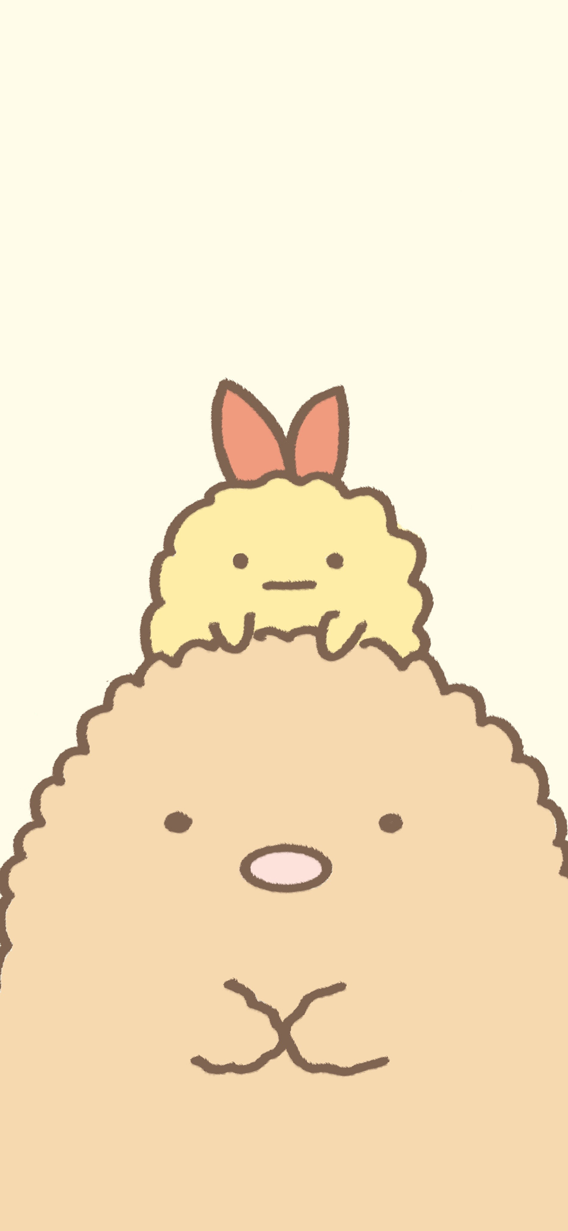 [2436×1125]卡通 可爱 绘画 毛茸茸 苹果手机动漫壁纸图片