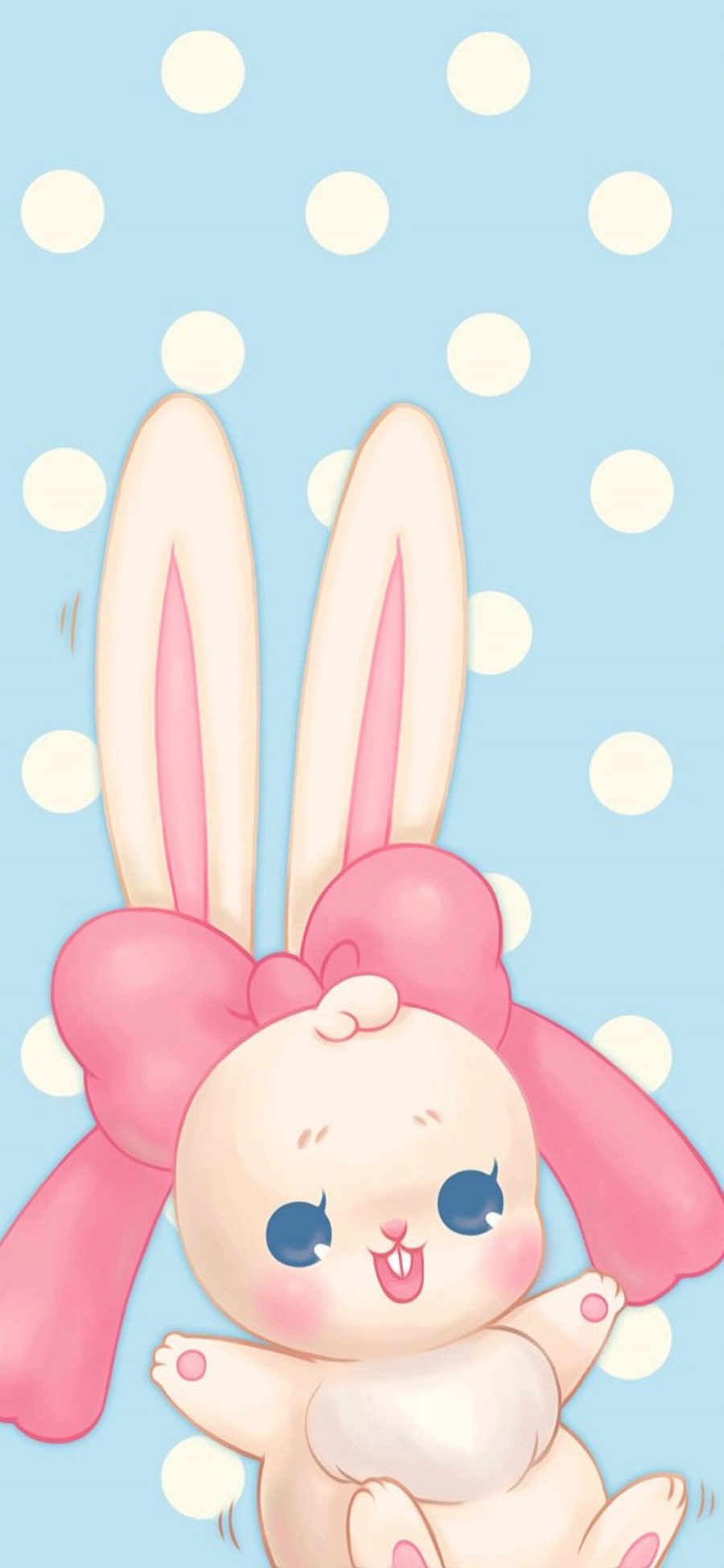 [2436×1125]可爱 兔子 耳朵 插画 苹果手机动漫壁纸图片