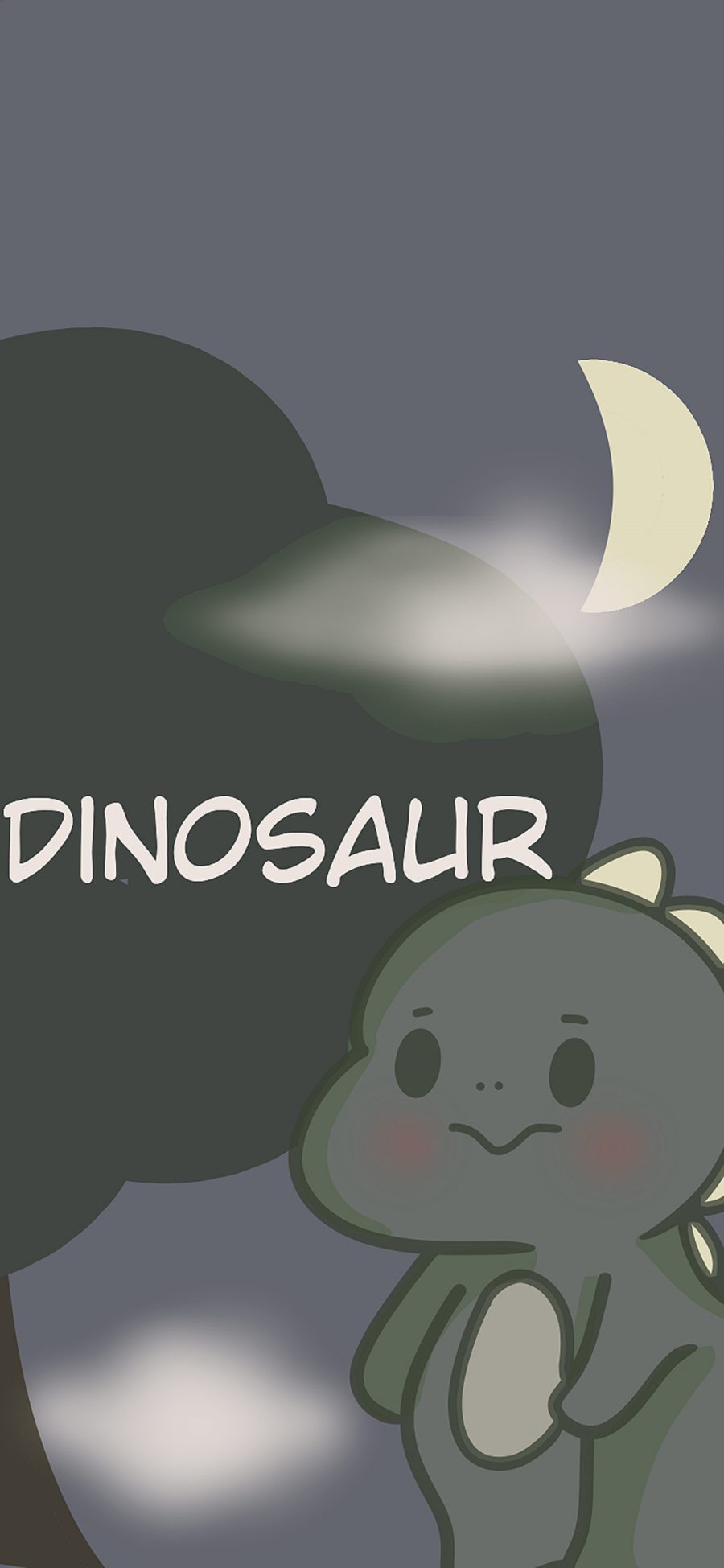 [2436×1125]可爱 小恐龙 dinosaur 苹果手机动漫壁纸图片
