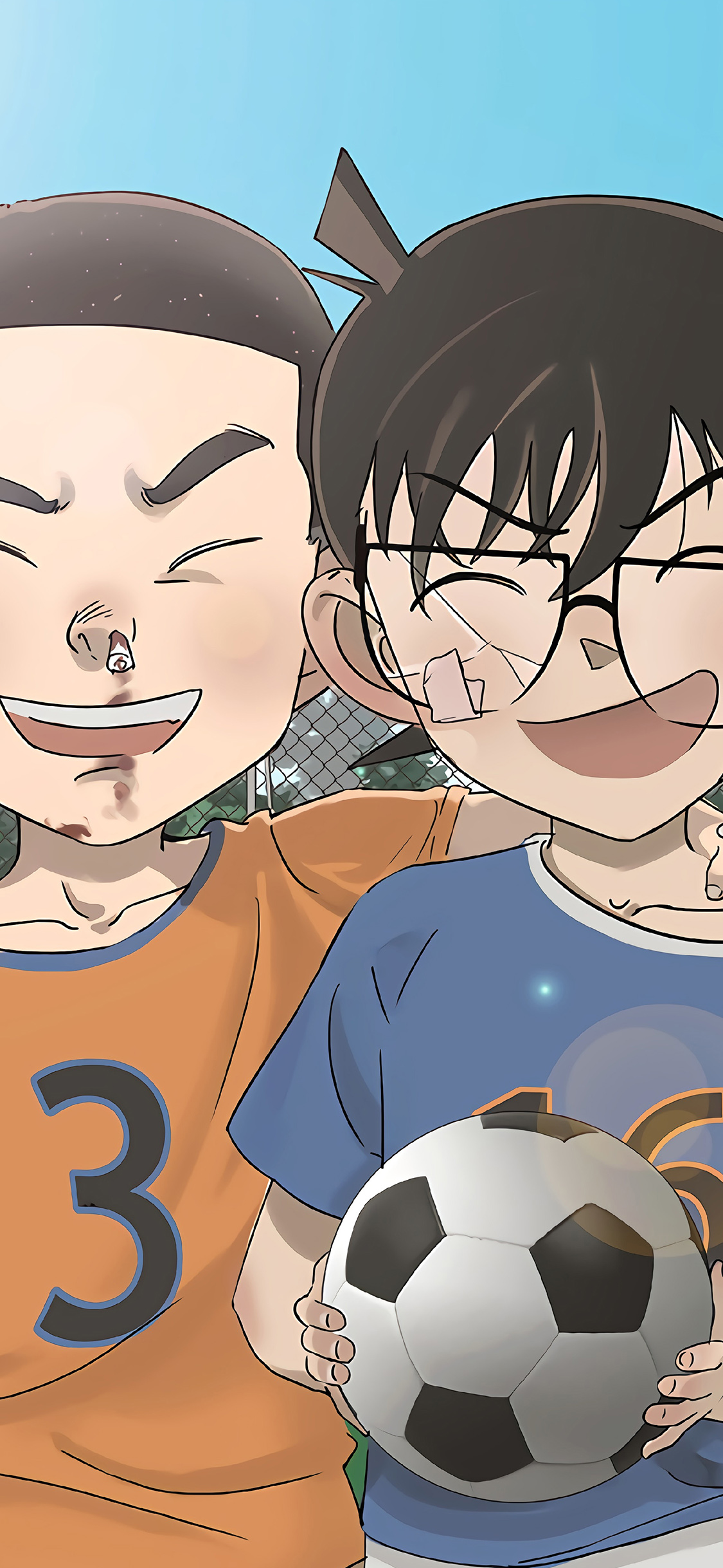 [2436×1125]名侦探柯南 动画 漫画 日本 足球 苹果手机动漫壁纸图片