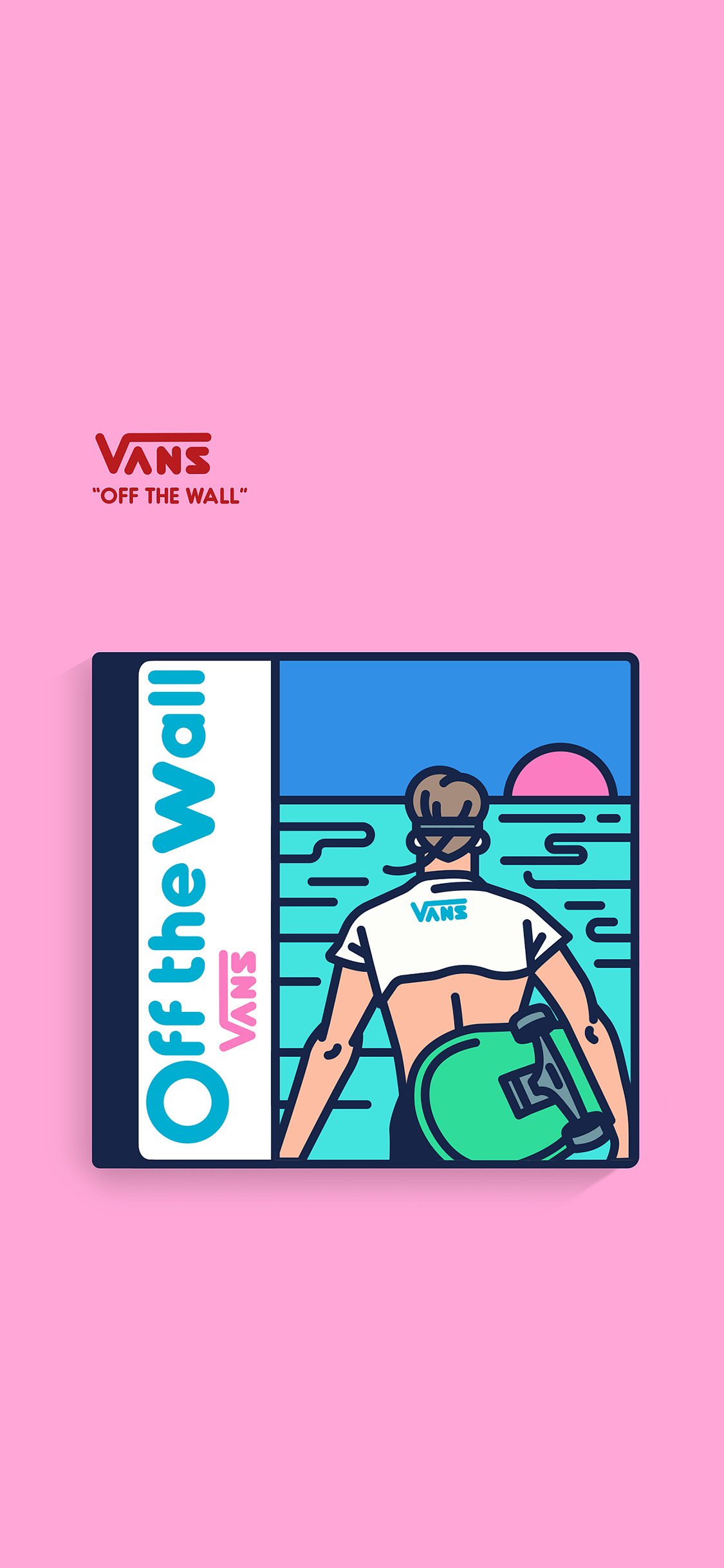[2436×1125]品牌 vans 卡通 插图 苹果手机动漫壁纸图片