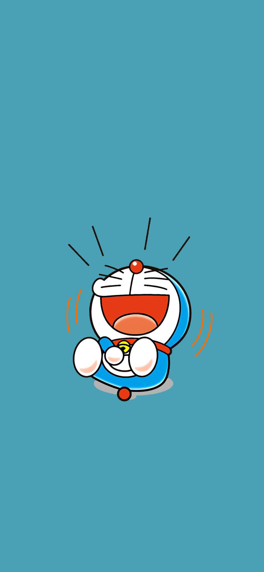 [2436×1125]哆啦A梦 动画 日漫 嬉笑 蓝 苹果手机动漫壁纸图片