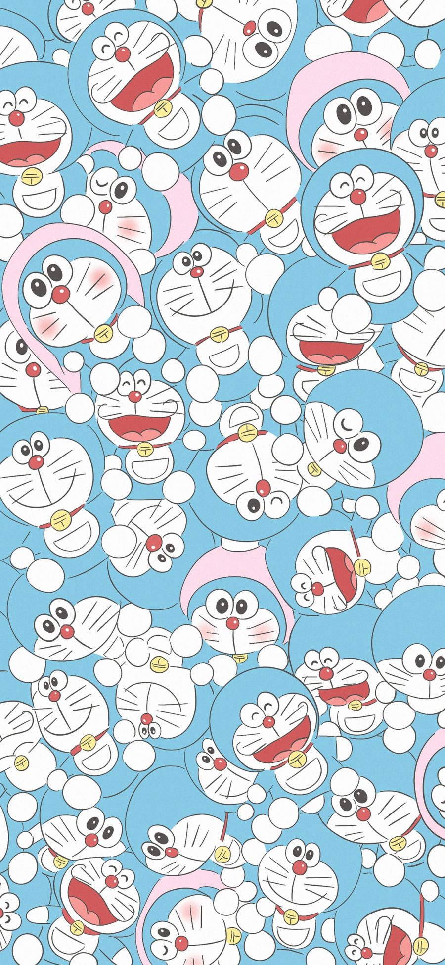 [2436×1125]哆啦A梦 叮当猫 漫画 日本 密集 苹果手机动漫壁纸图片