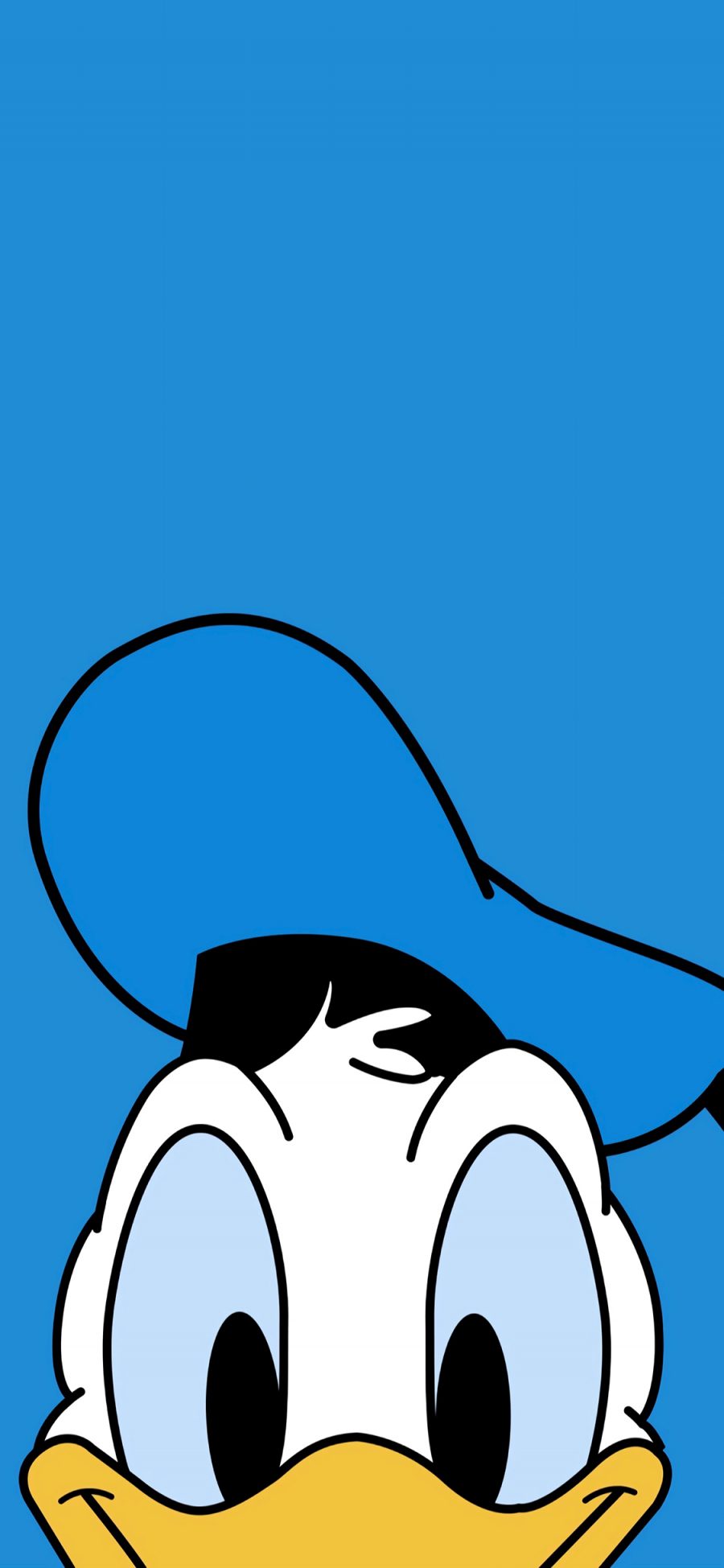 [2436×1125]唐老鸭 迪士尼 蓝 卡通 苹果手机动漫壁纸图片