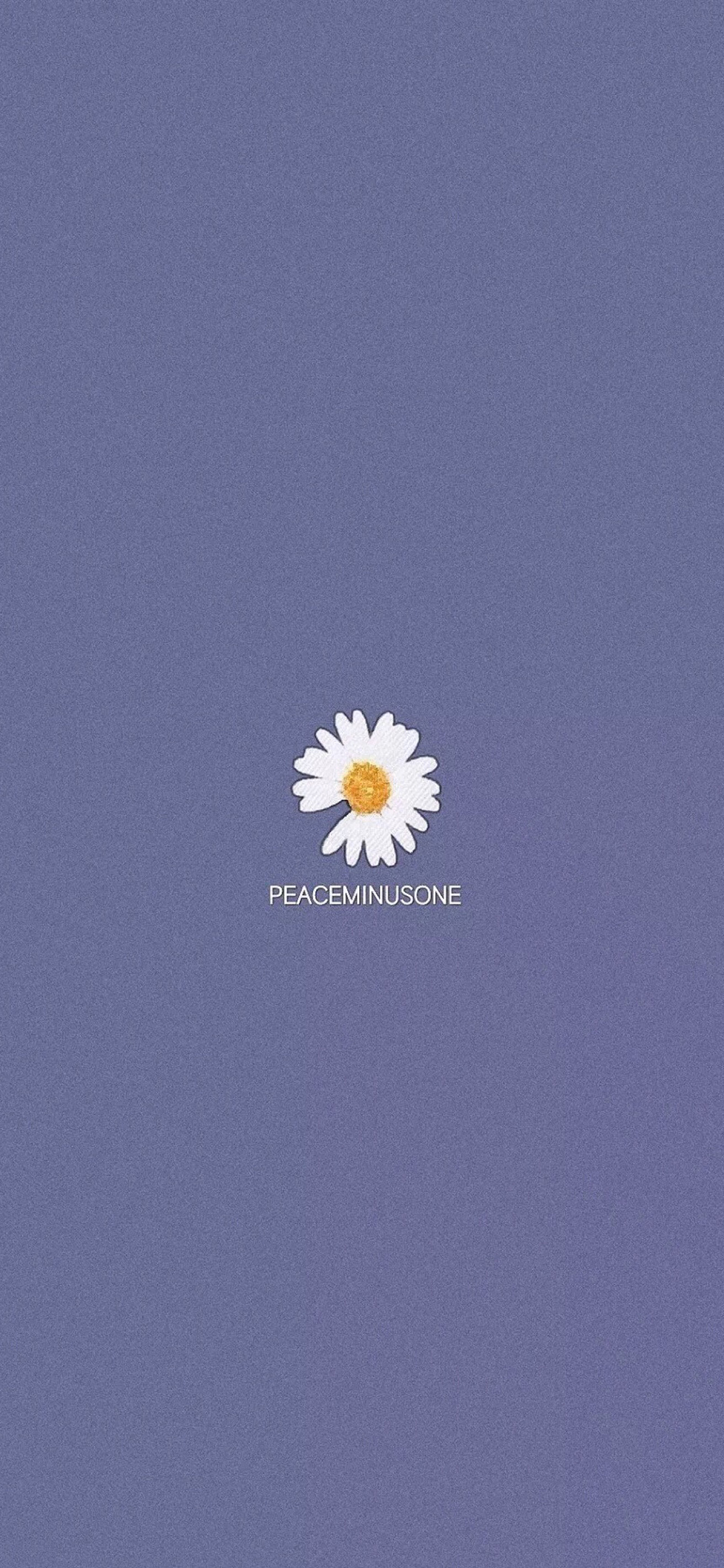 [2436×1125]小清新 雏菊 卡通 peaceminusone 苹果手机动漫壁纸图片