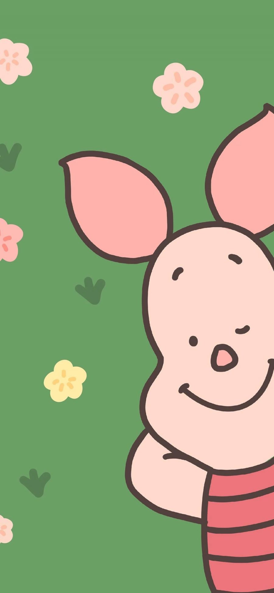 [2436×1125]小猪 皮杰 维尼熊 动画 苹果手机动漫壁纸图片