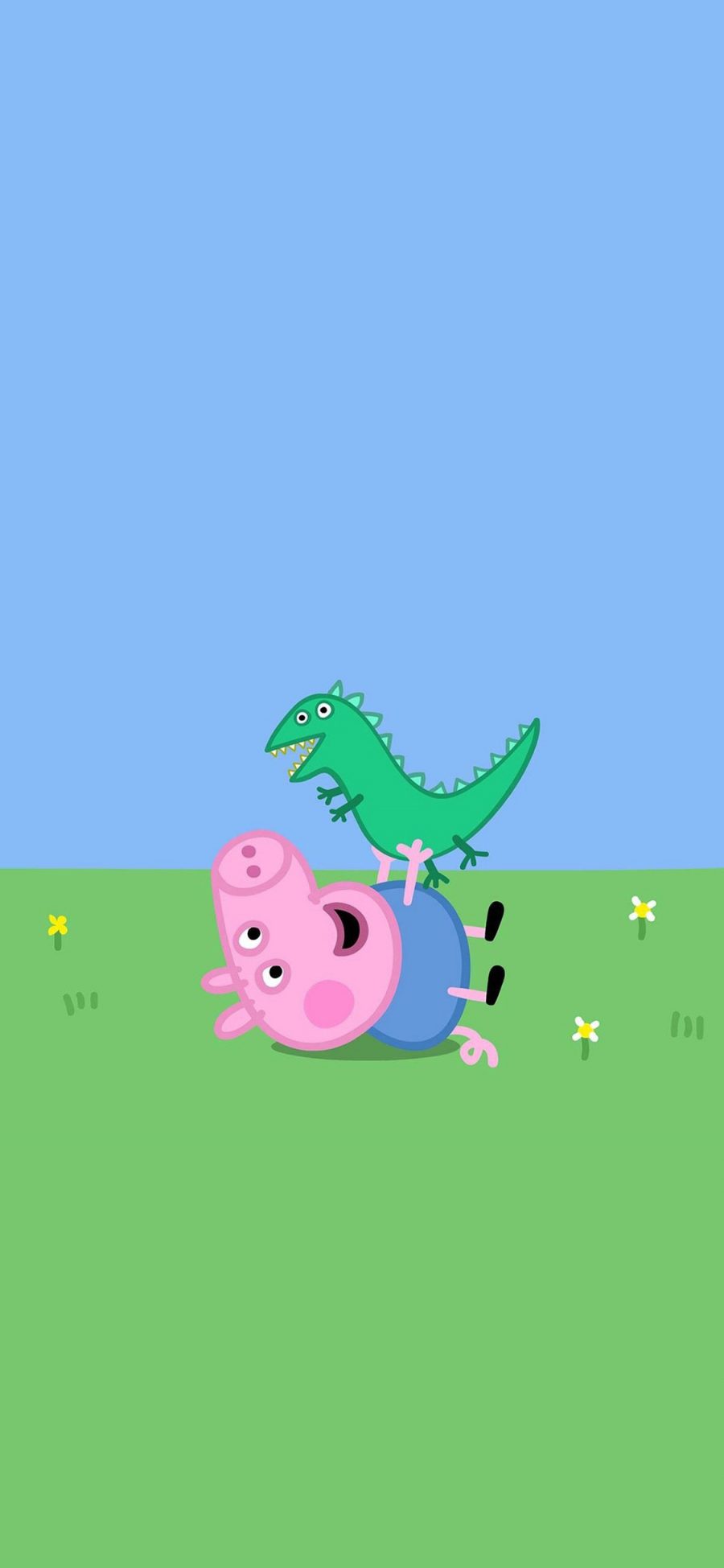 [2436×1125]小猪佩奇 peppa pig 卡通 动画片 苹果手机动漫壁纸图片