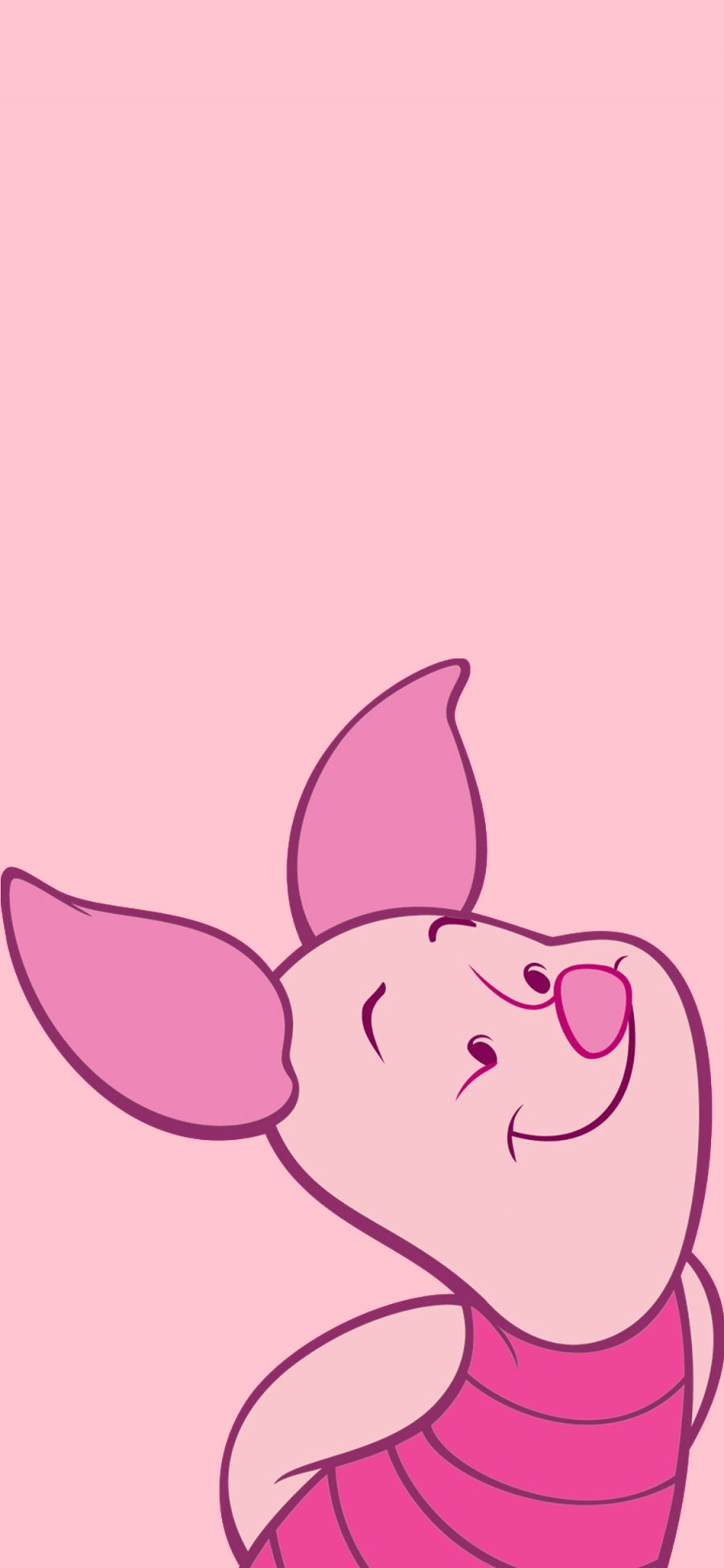[2436×1125]小猪皮杰 动画 小熊维尼 粉色 苹果手机动漫壁纸图片