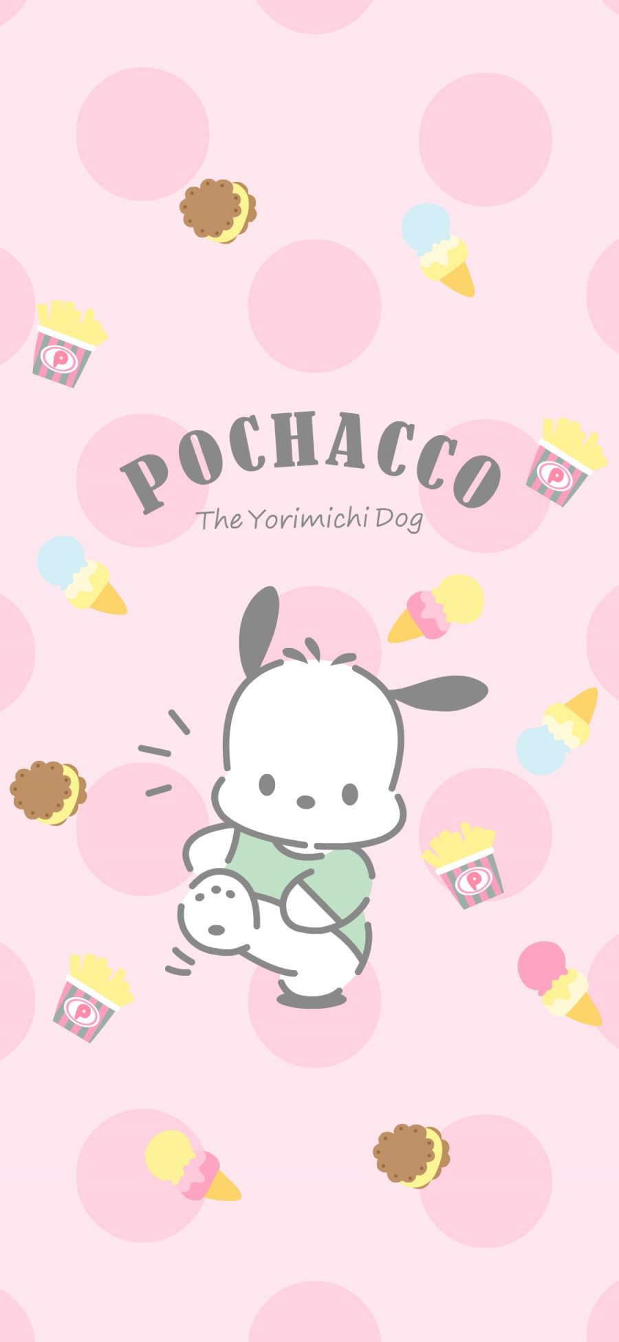 [2436×1125]帕恰狗 pochacco 卡通 可爱 粉色 苹果手机动漫壁纸图片