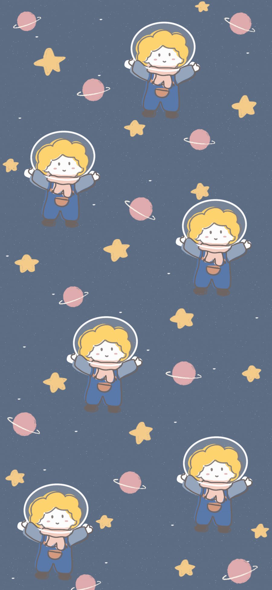 [2436×1125]平铺 星球 星星 小王子 苹果手机动漫壁纸图片