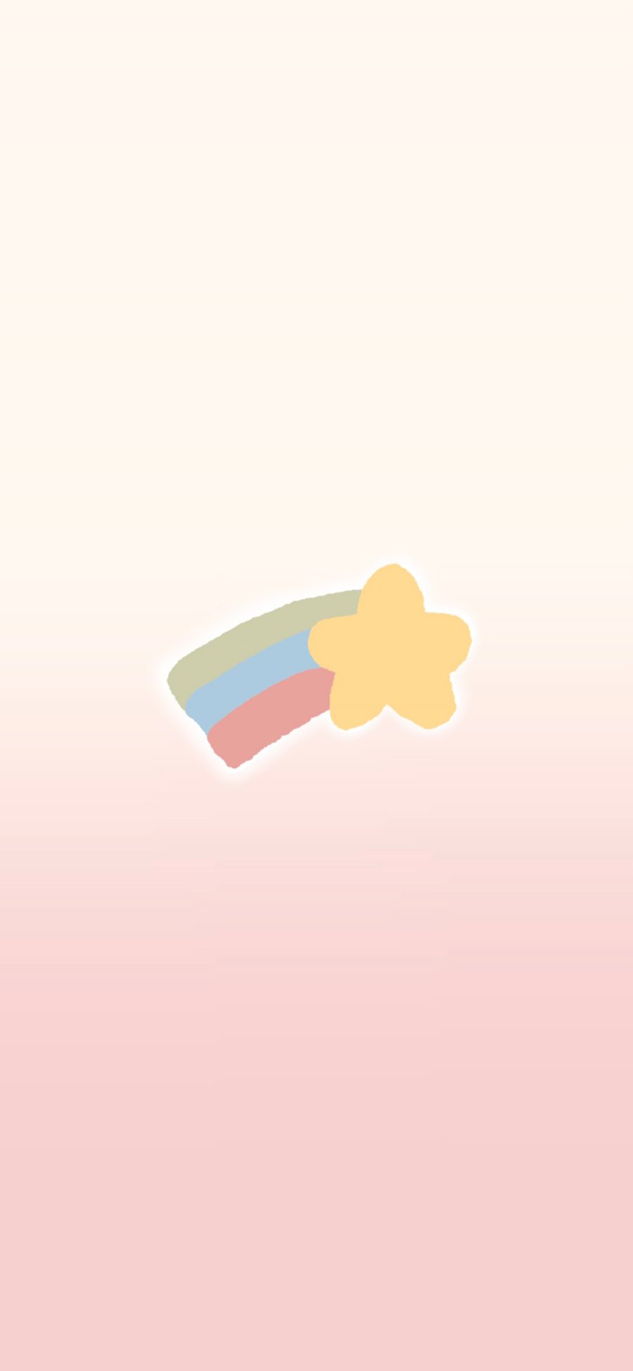 [2436×1125]彩虹 可爱 色彩 五角星 苹果手机动漫壁纸图片