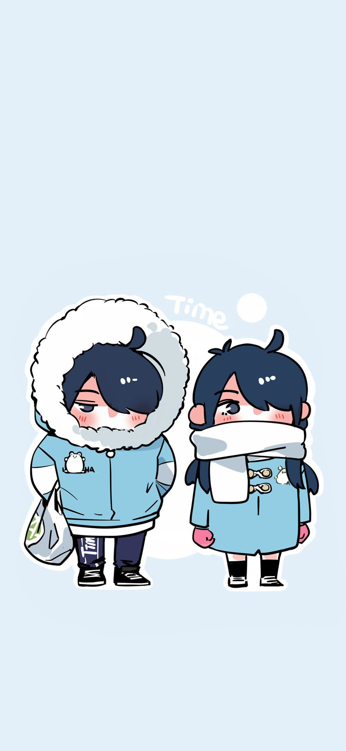 [2436×1125]快把我哥哥带走 动漫 漫画 时分 时秒 手绘 苹果手机动漫壁纸图片