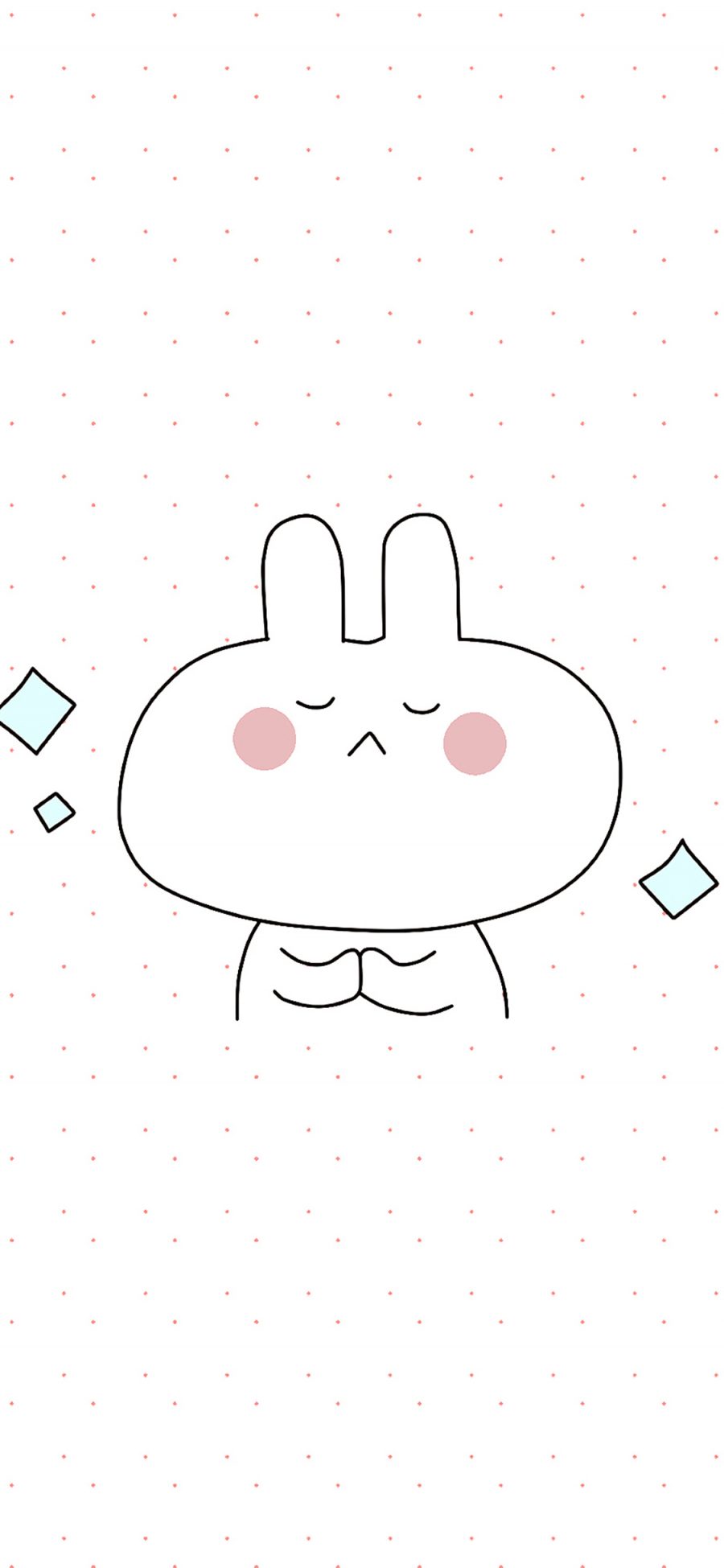 [2436×1125]情侣壁纸 兔子 简约 可爱 手绘 苹果手机动漫壁纸图片