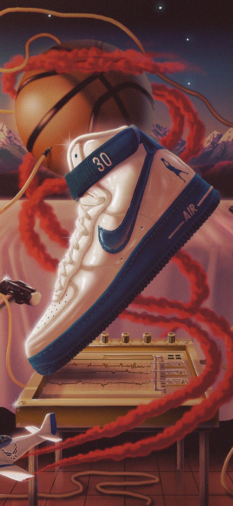 [2436×1125]插图 Nike 品牌 鞋子 篮球 苹果手机动漫壁纸图片