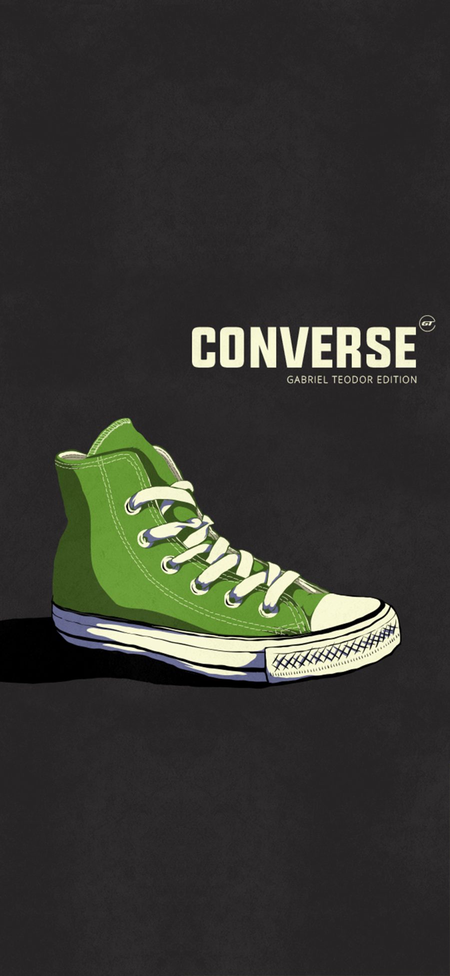 [2436×1125]插图 品牌 鞋子 匡威 绿色 苹果手机动漫壁纸图片