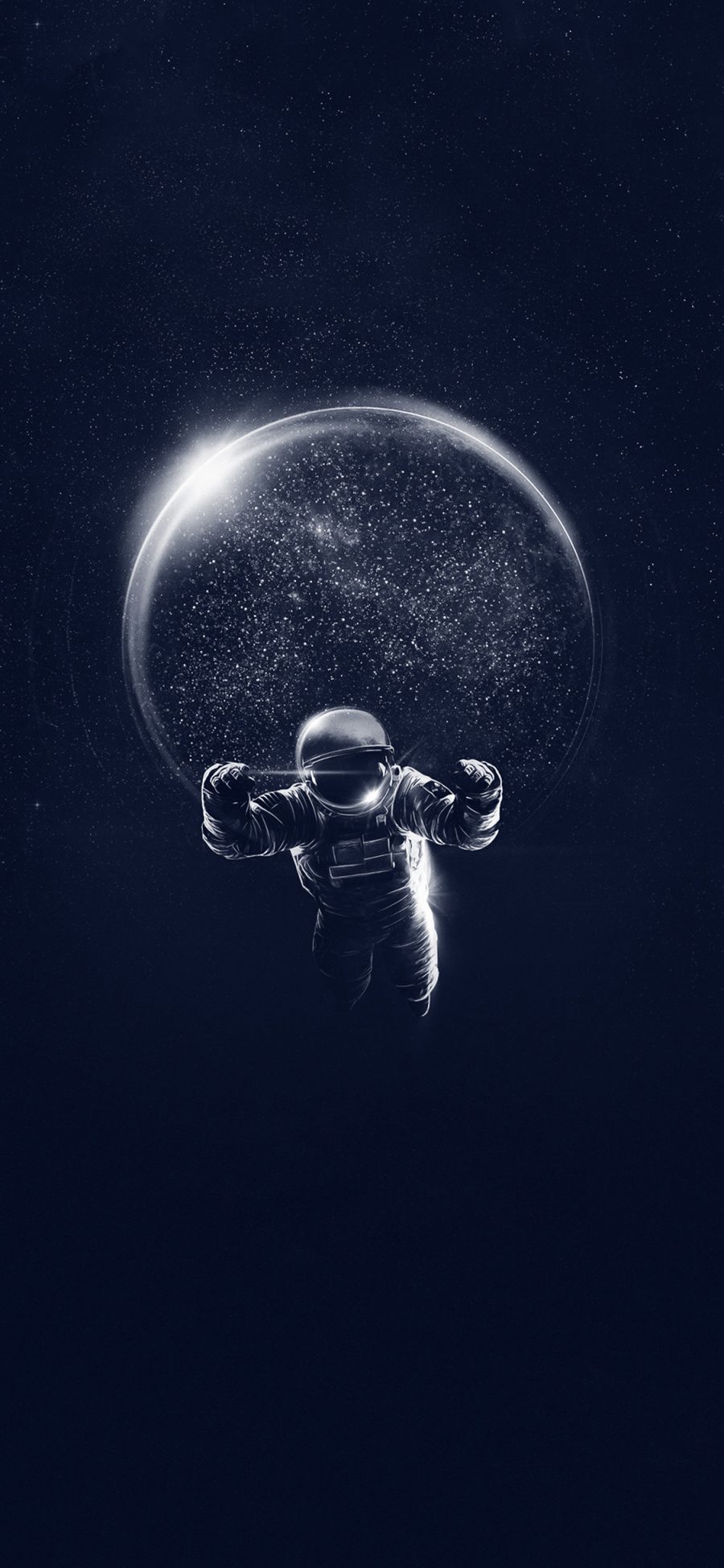 [2436×1125]插图 太空 星球 宇航员 苹果手机动漫壁纸图片