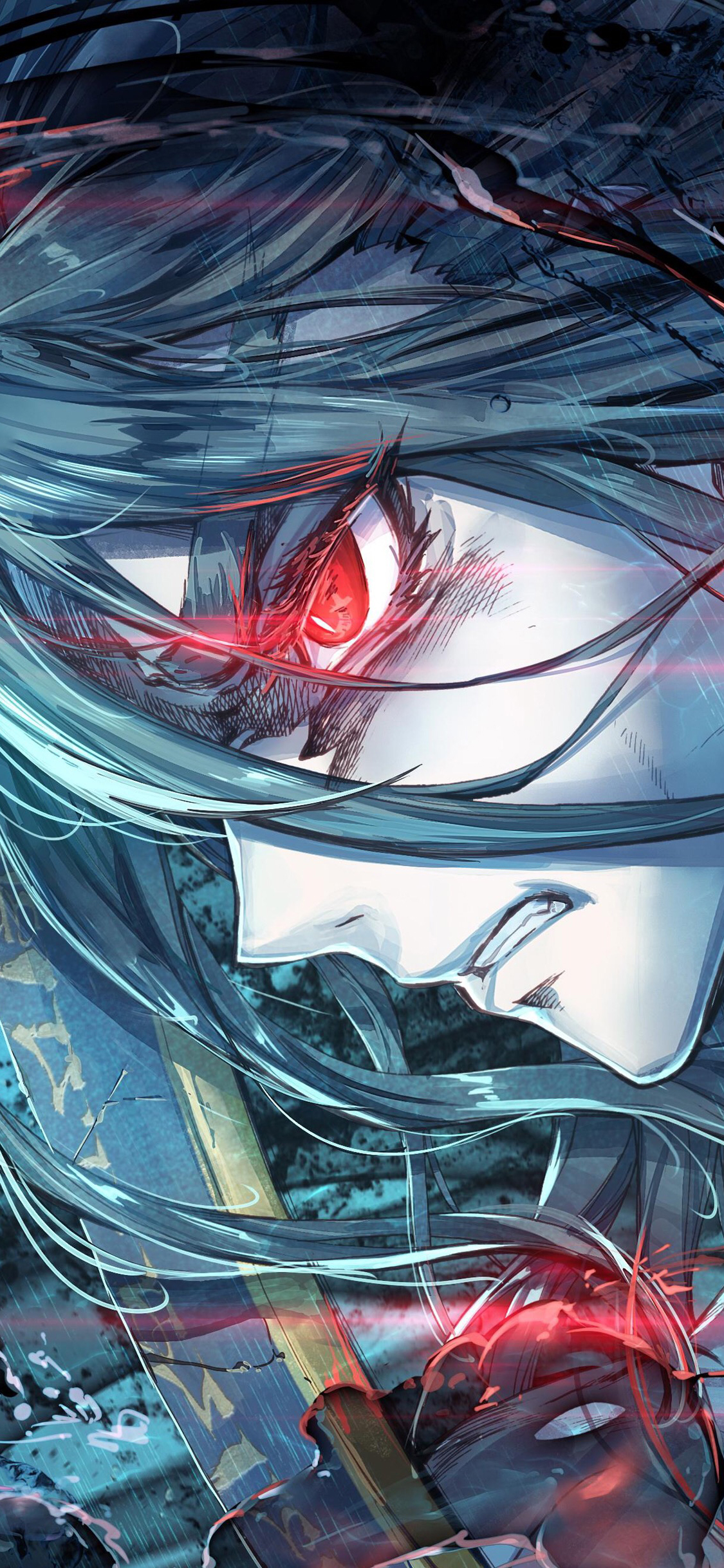 [2436×1125]斗罗大陆 国产漫画 唐三 千手修罗 苹果手机动漫壁纸图片