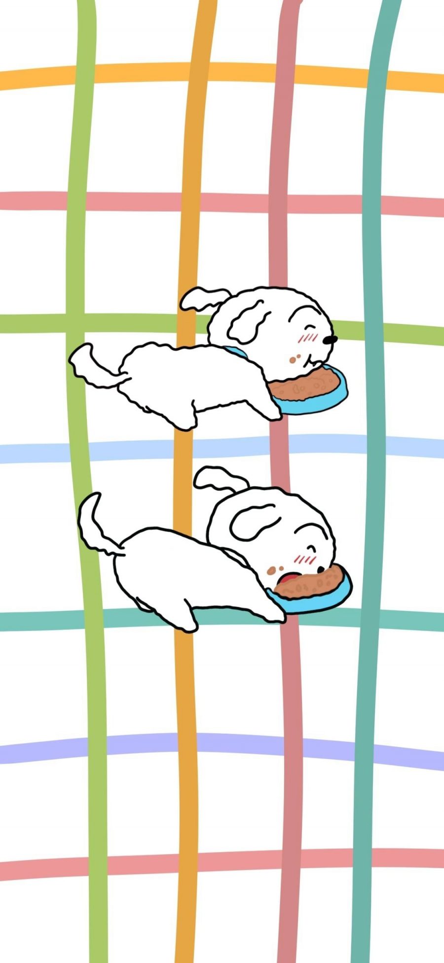 [2436×1125]日本 蜡笔小新 小狗 小白 苹果手机动漫壁纸图片