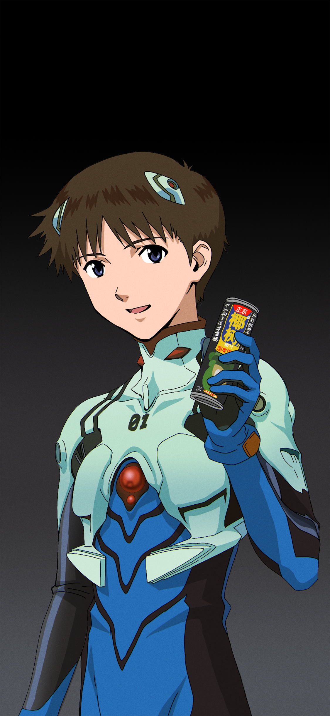 [2436×1125]日漫 新世纪福音战士 碇真嗣 苹果手机动漫壁纸图片