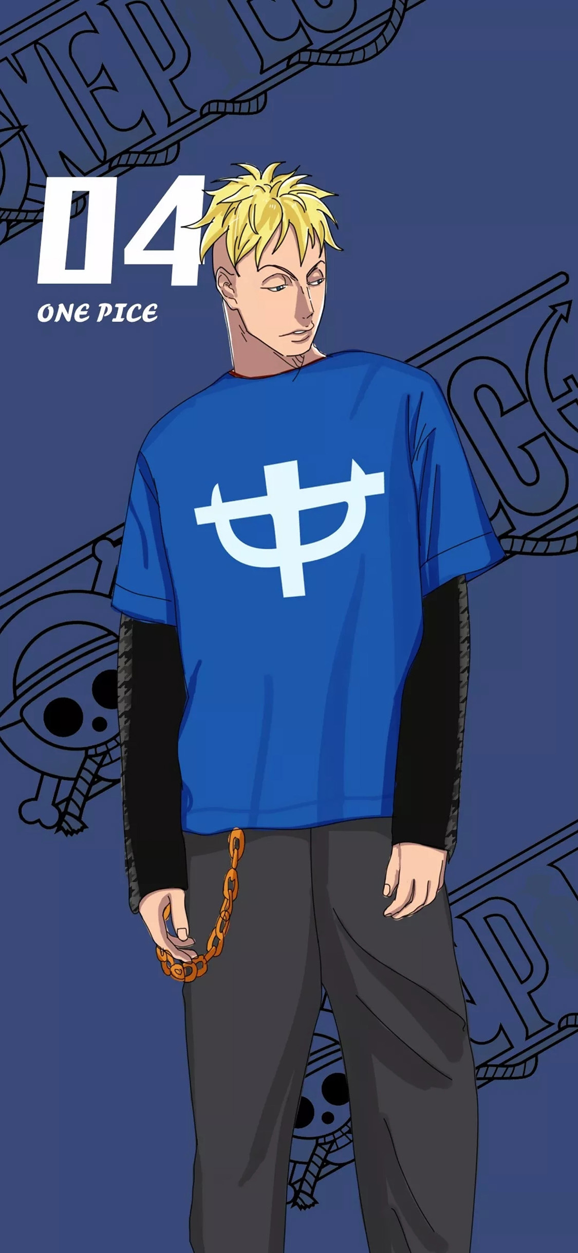 [2436×1125]日漫 海贼王 不死鸟 马尔高 one pice 苹果手机动漫壁纸图片